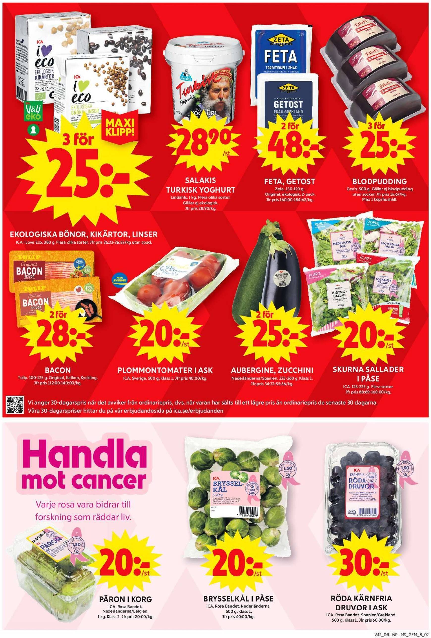 ICA Maxi-reklambladet är giltigt från 14.10. - 20.10. 2