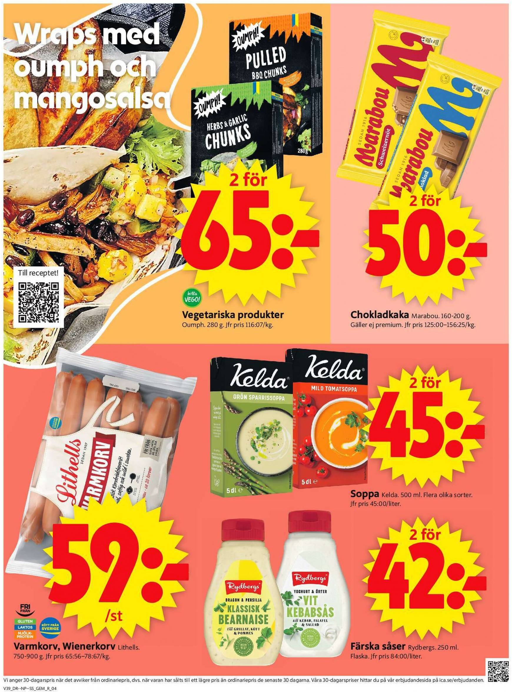 ICA Supermarket-reklambladet giltigt från 23.09. - 29.09. 4