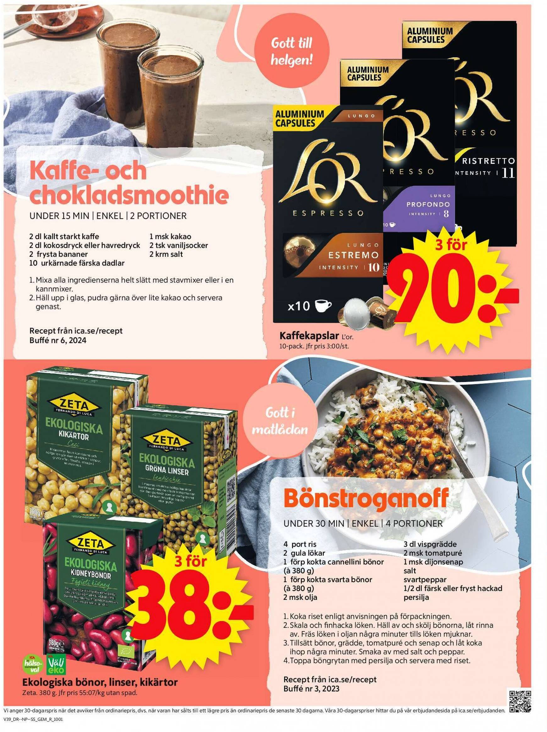 ICA Supermarket-reklambladet giltigt från 23.09. - 29.09. 6