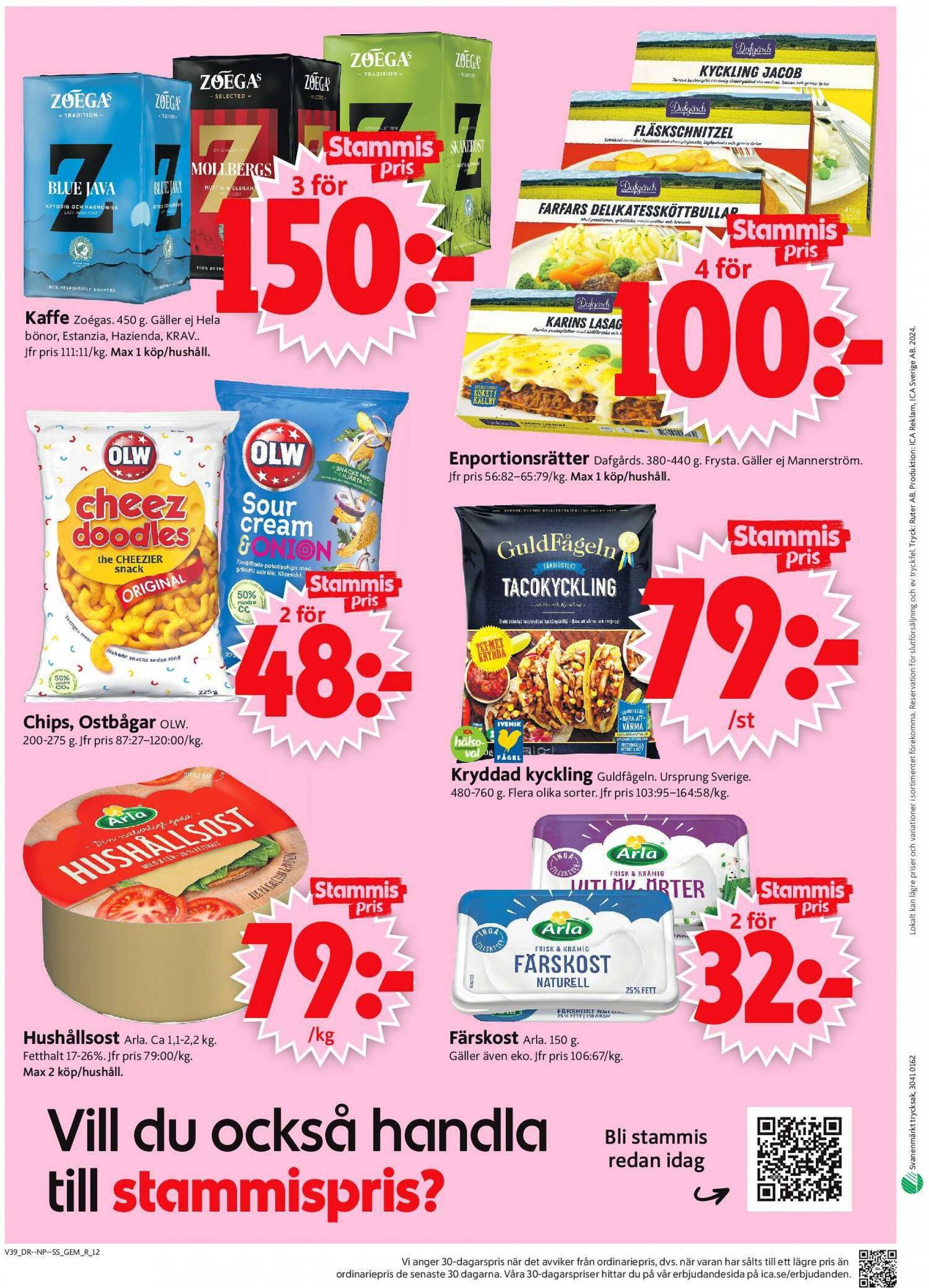 ICA Supermarket-reklambladet giltigt från 23.09. - 29.09. 14