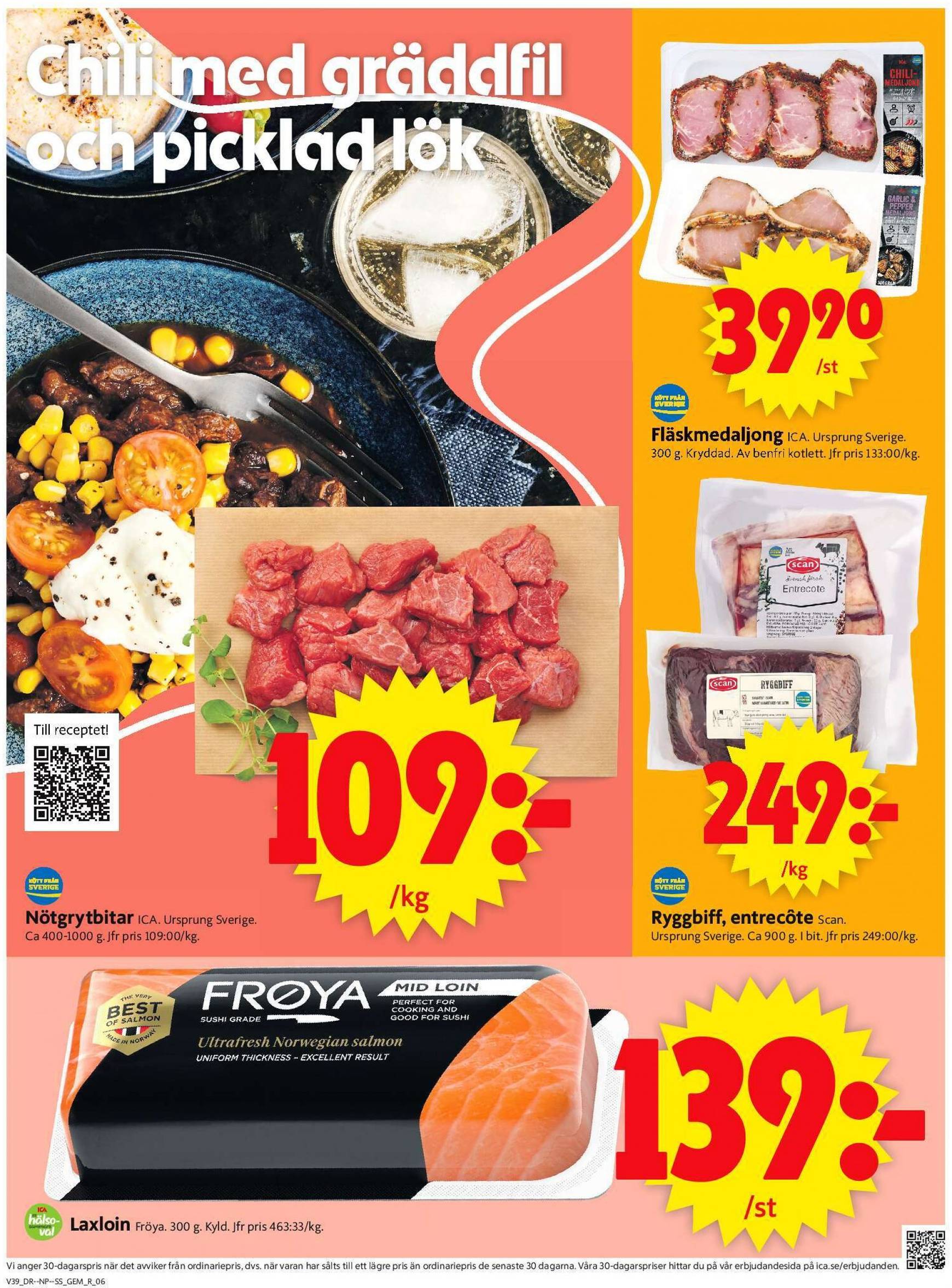 ICA Supermarket-reklambladet giltigt från 23.09. - 29.09. 8