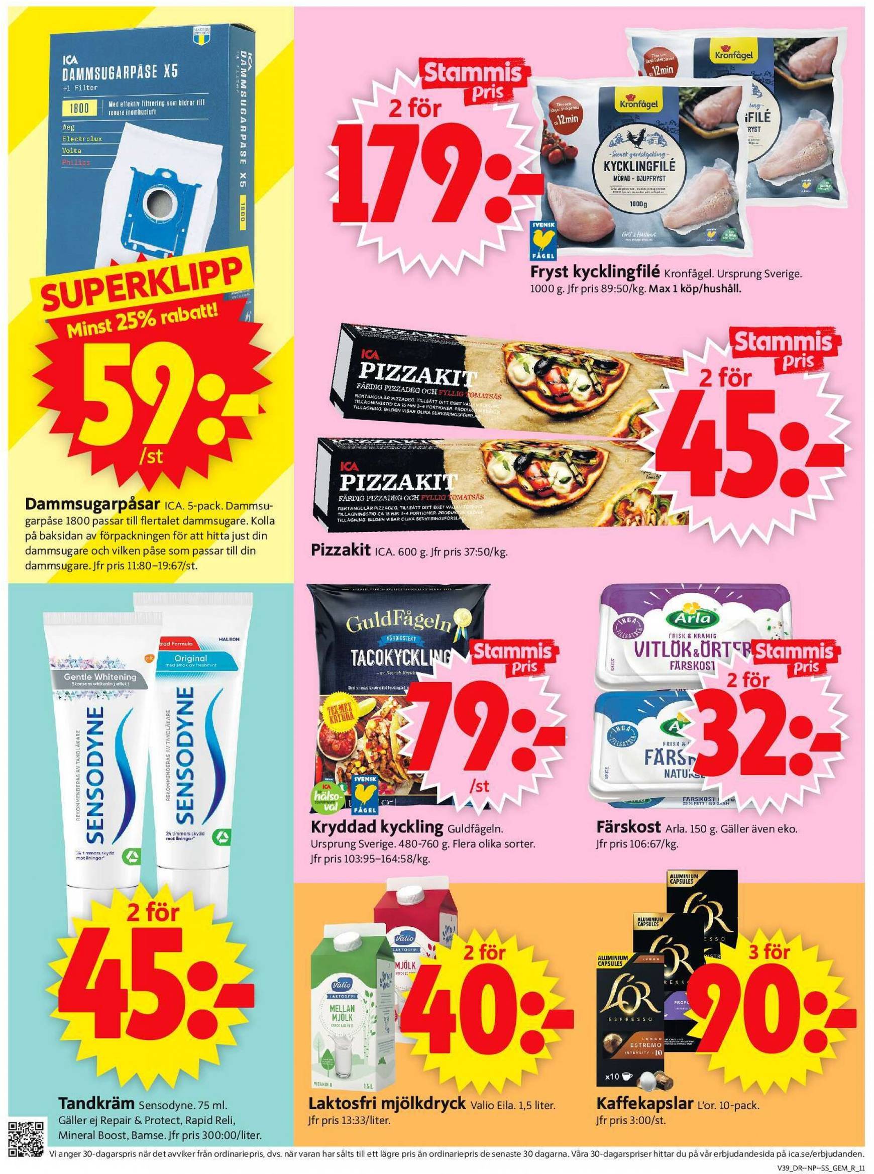 ICA Supermarket-reklambladet giltigt från 23.09. - 29.09. 13