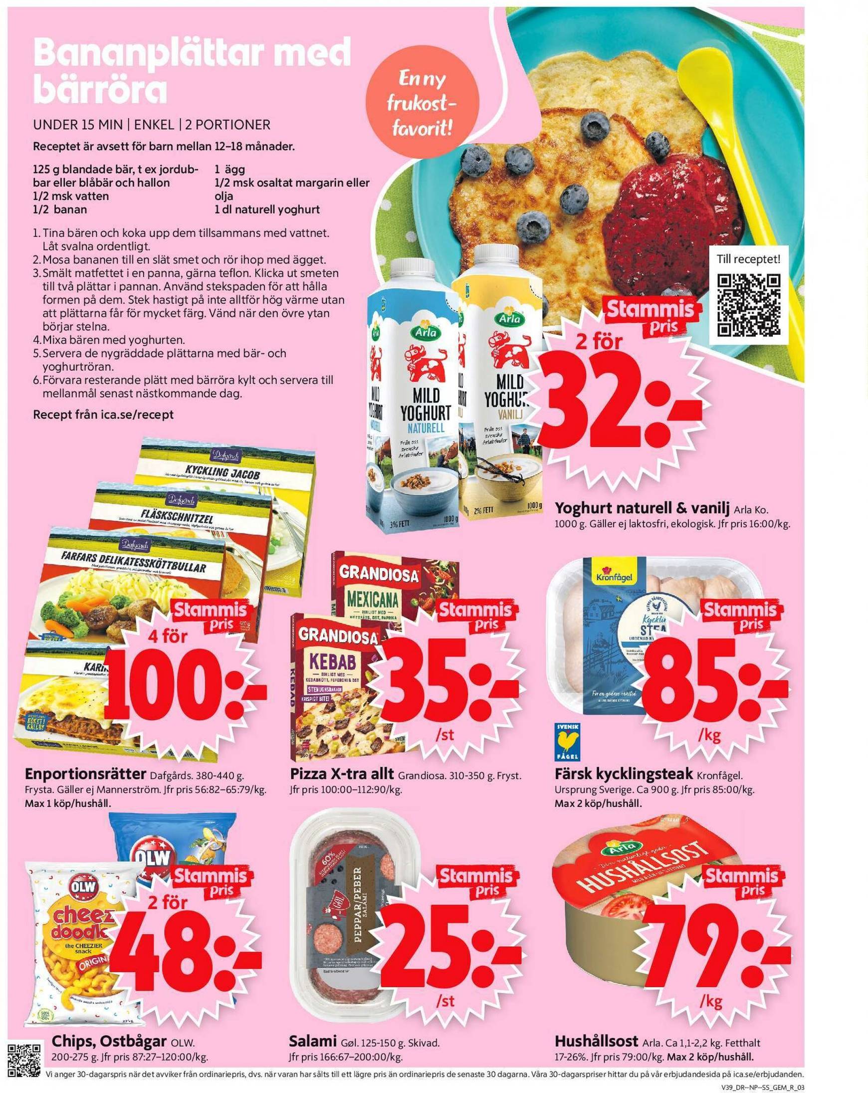 ICA Supermarket-reklambladet giltigt från 23.09. - 29.09. 3