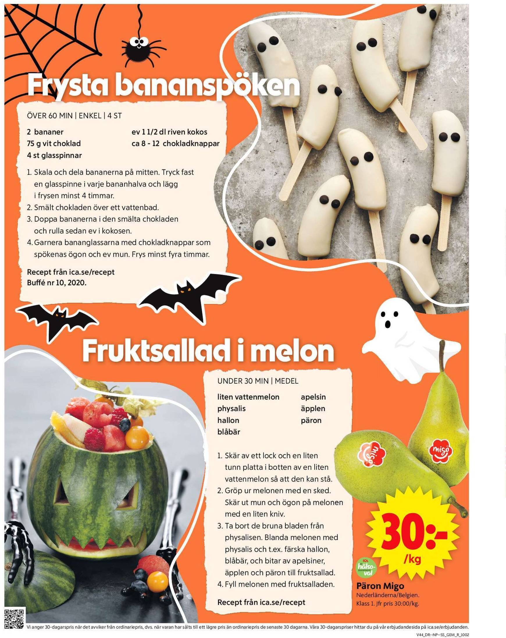 ICA Supermarket-reklambladet är giltigt från 28.10. - 03.11. 7