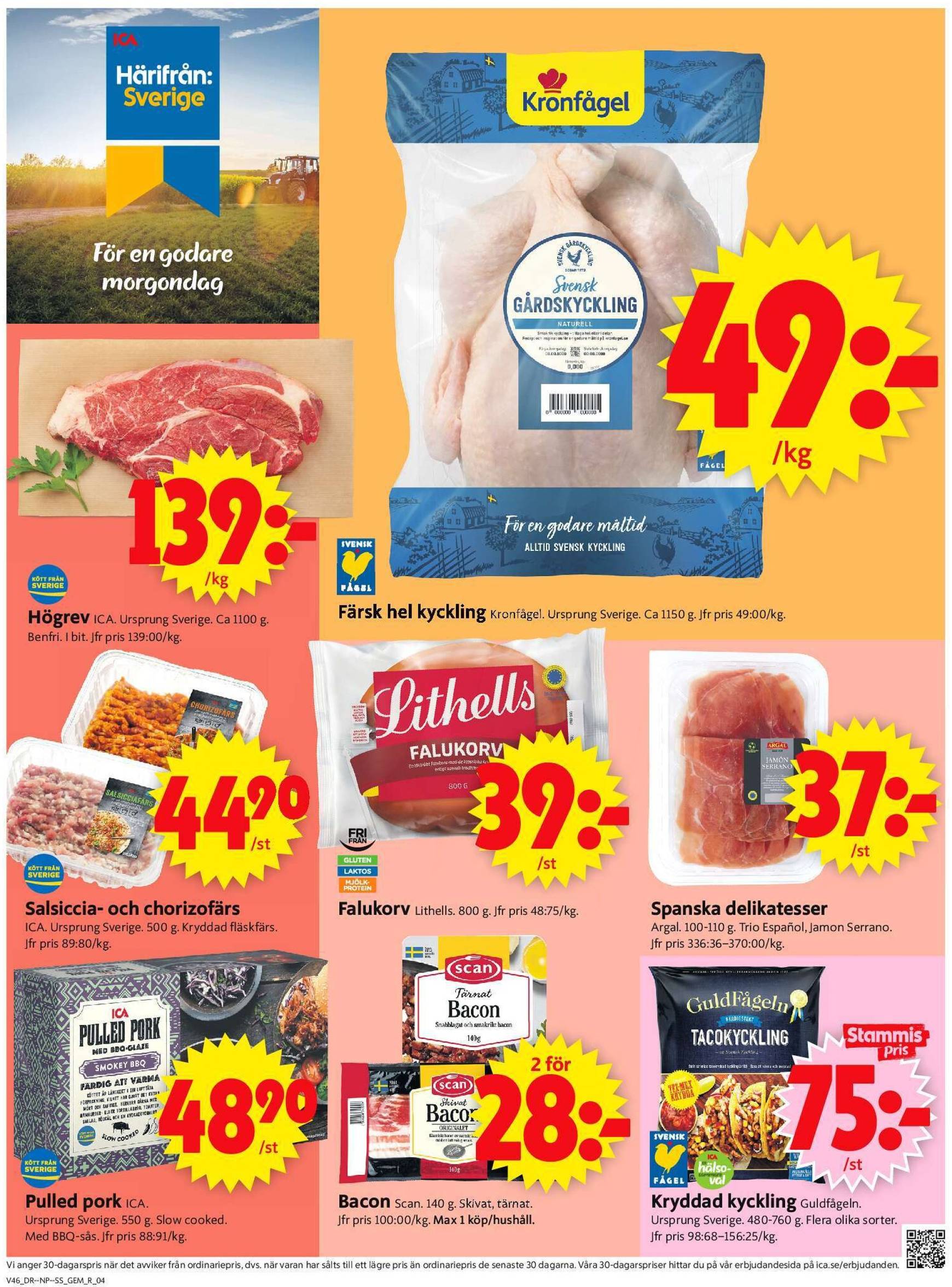 ICA Supermarket-reklambladet är giltigt från 11.11. - 17.11. 4