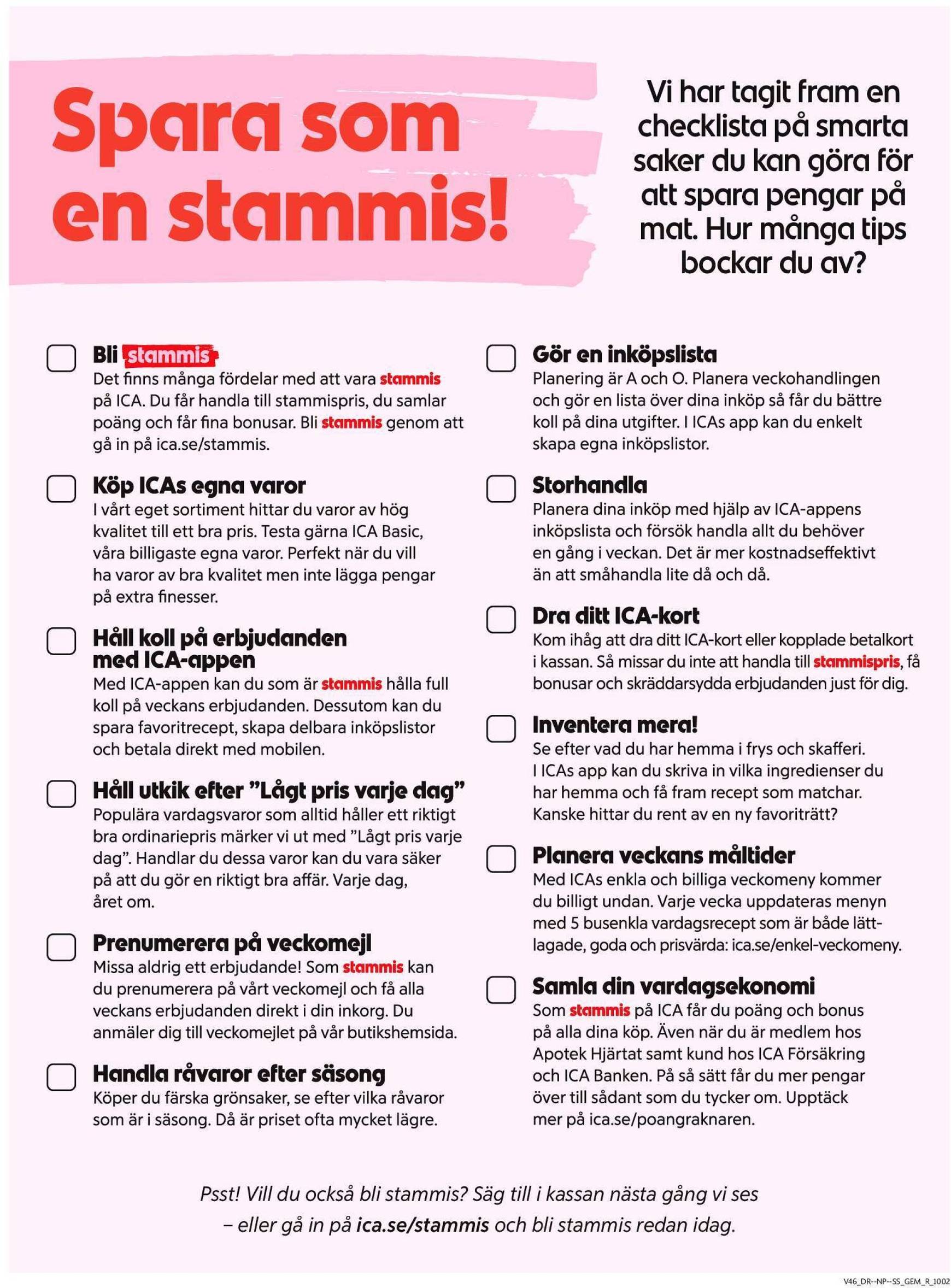 ICA Supermarket-reklambladet är giltigt från 11.11. - 17.11. 7