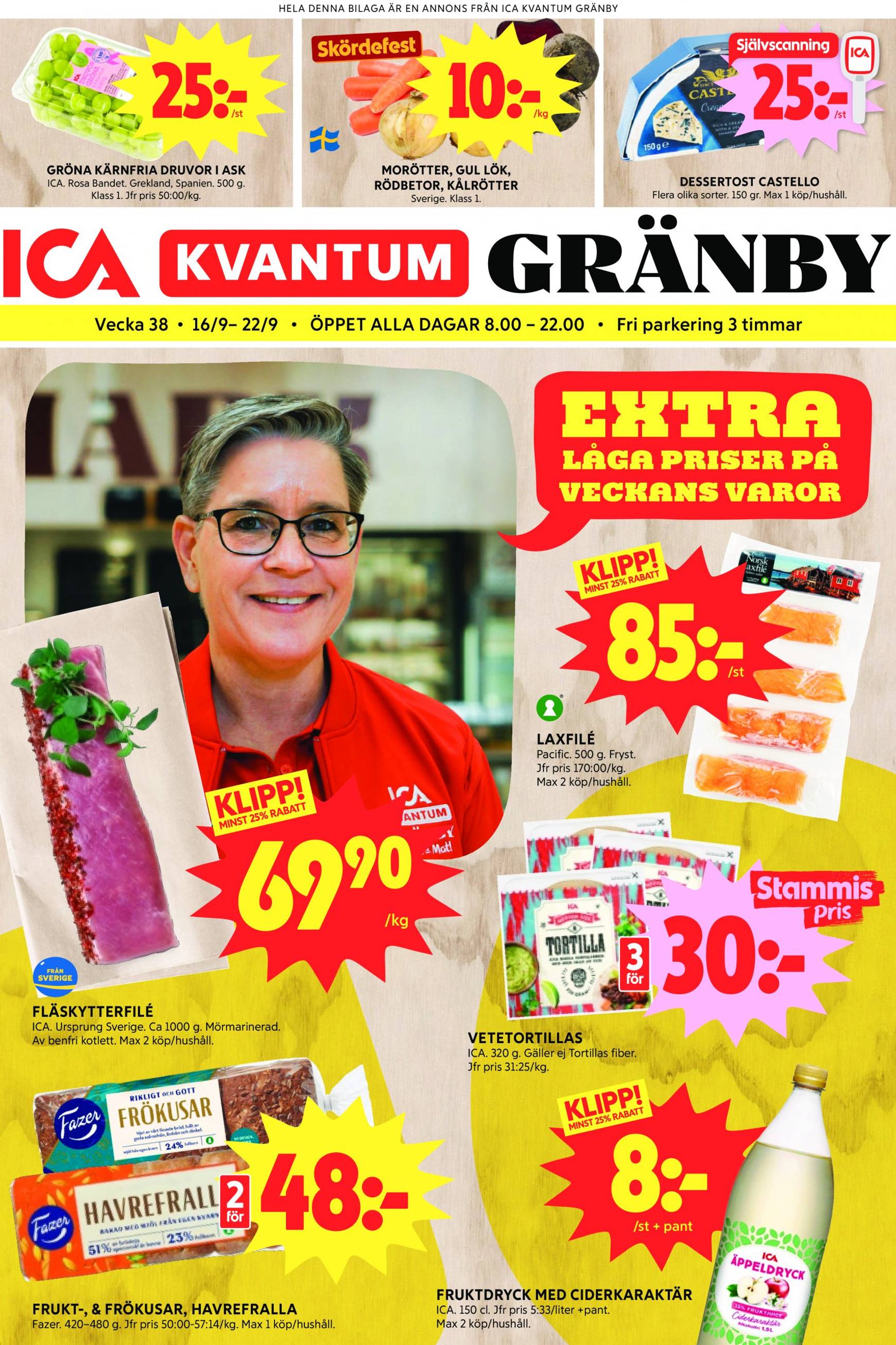 ICA Kvantum-reklambladet giltigt från 16.09. - 22.09.