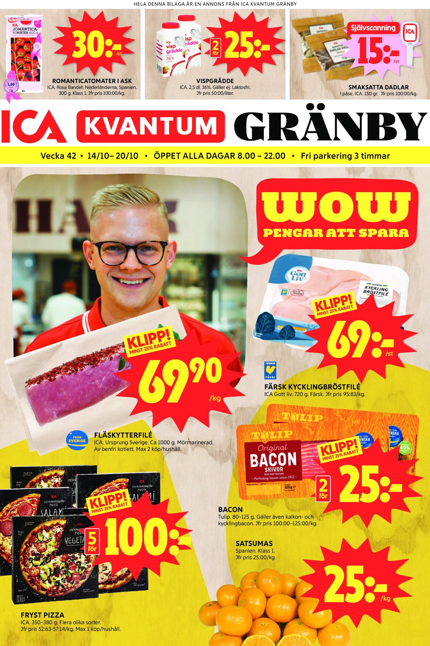 ICA Kvantum-reklambladet är giltigt från 14.10. - 20.10.