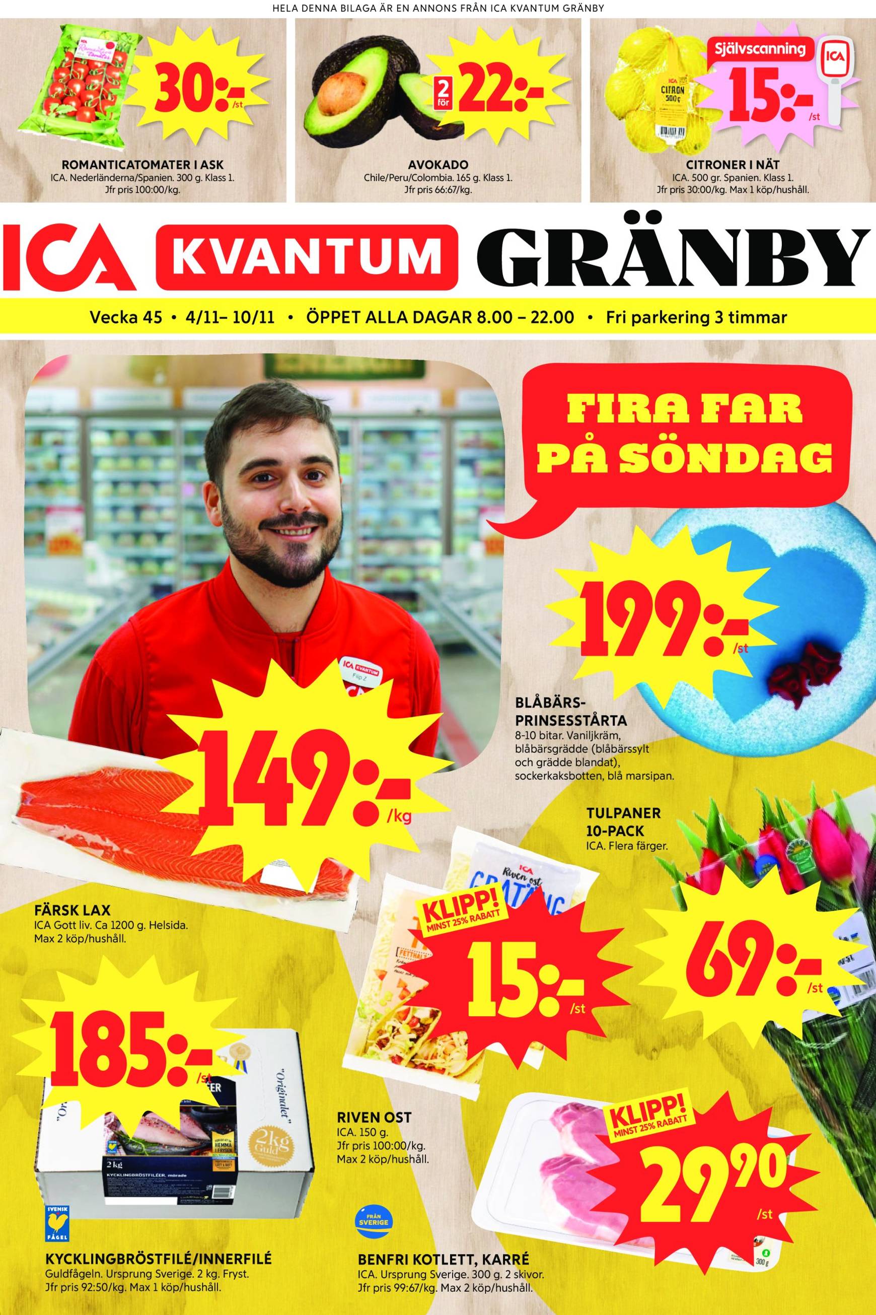 ICA Kvantum-reklambladet är giltigt från 04.11. - 10.11.