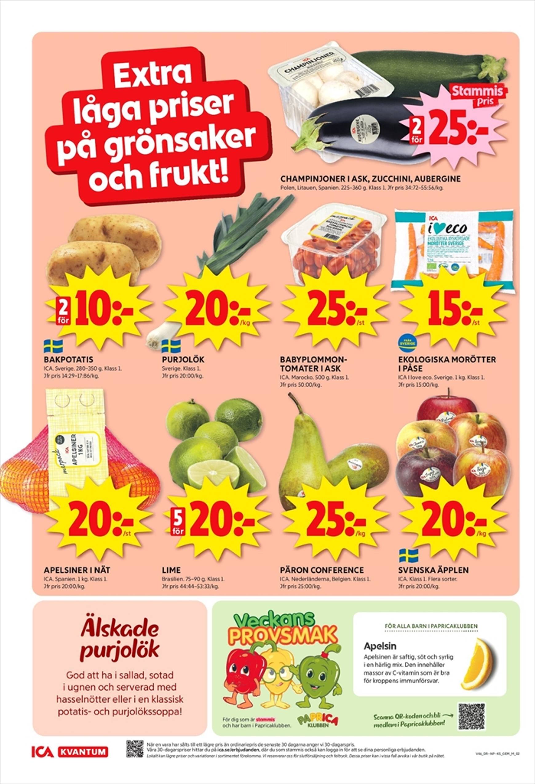 ICA Kvantum-reklambladet är giltigt från 11.11. - 17.11. 2