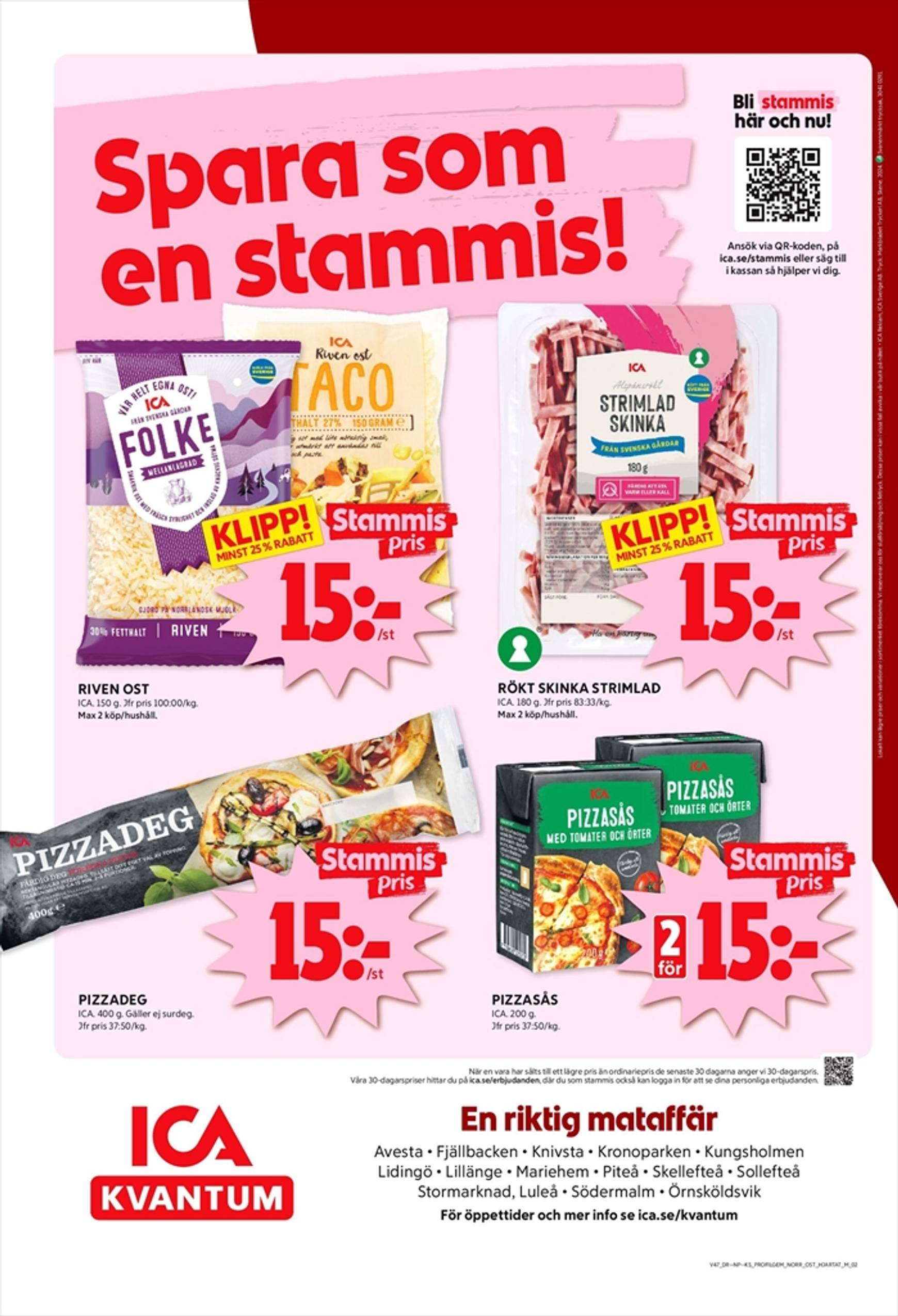 ICA Kvantum-reklambladet är giltigt från 18.11. - 24.11. 12