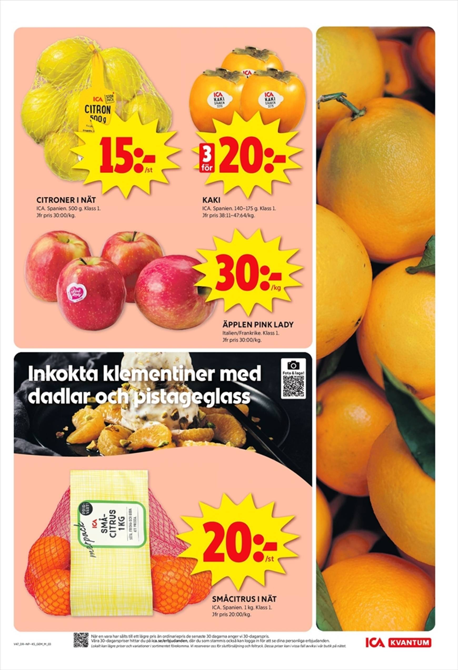 ICA Kvantum-reklambladet är giltigt från 18.11. - 24.11. 3