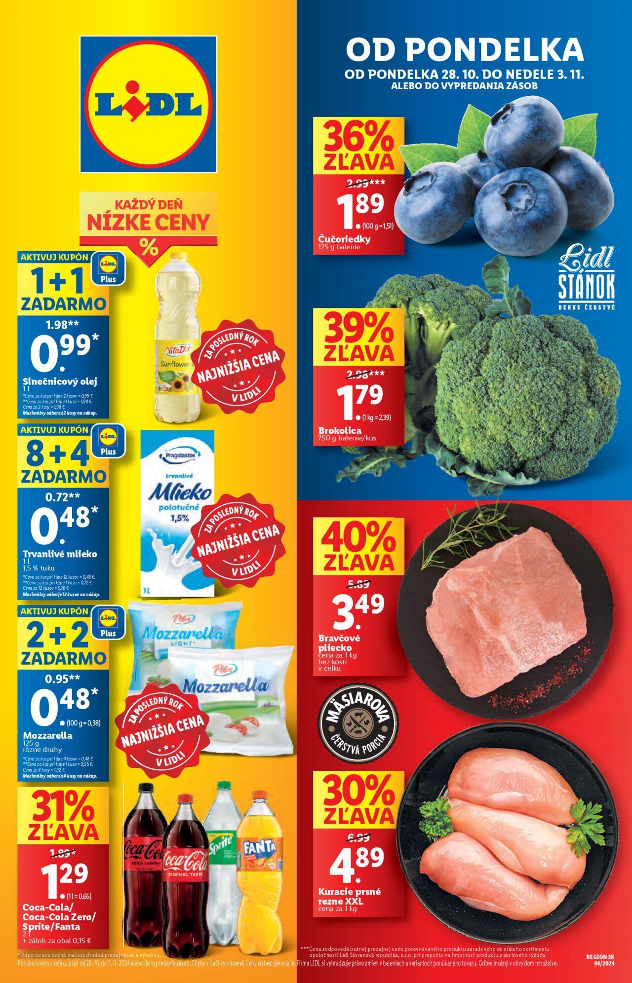 Lidl leták 28.10.2024 - 03.11.2024