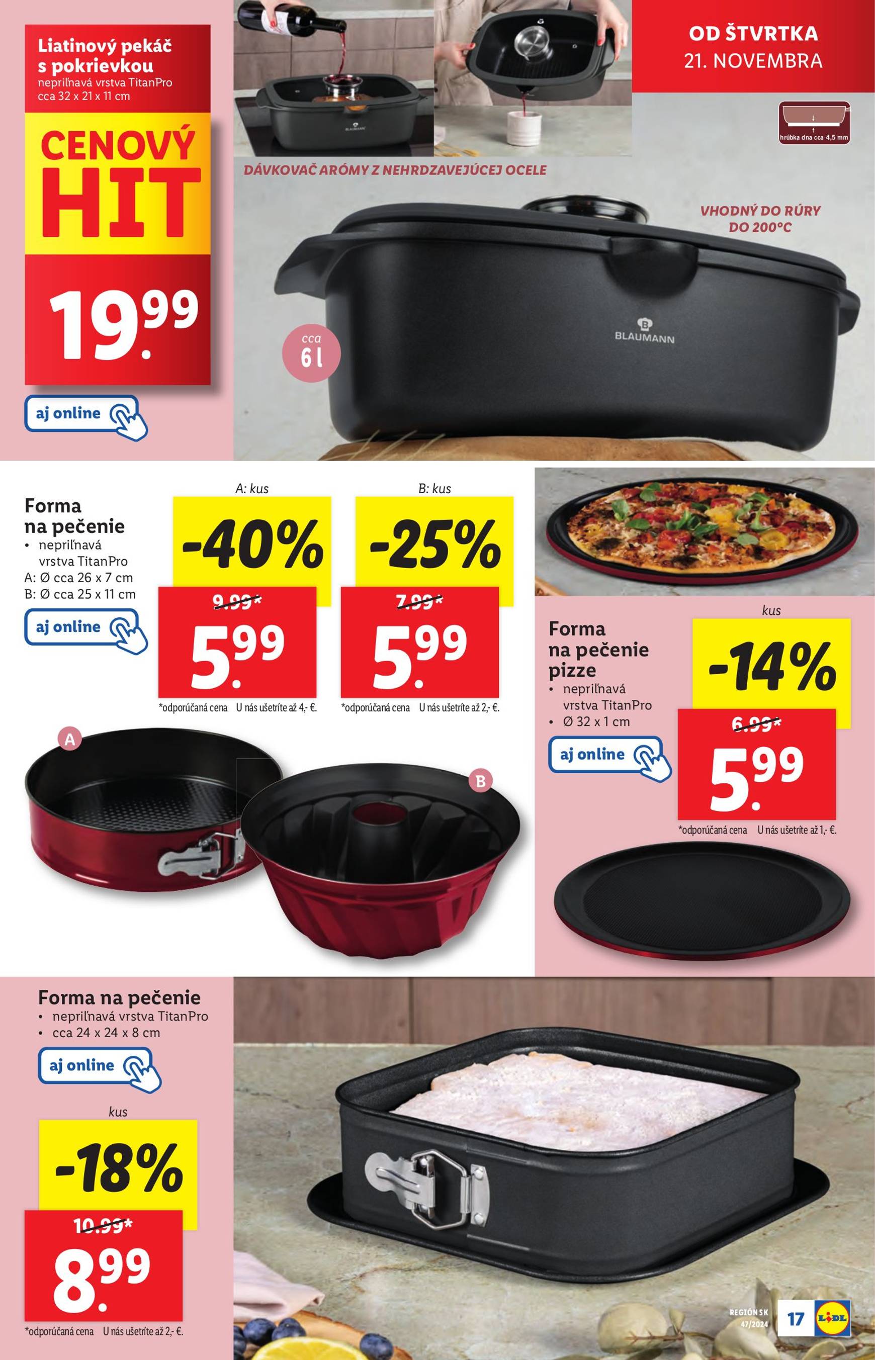 Lidl - Spotrebný tovar leták platný od 18.11. - 24.11. 19