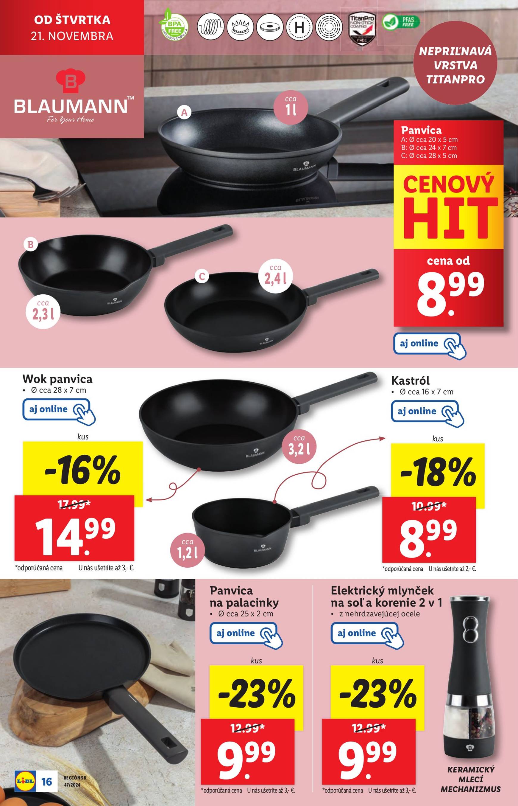 Lidl - Spotrebný tovar leták platný od 18.11. - 24.11. 18