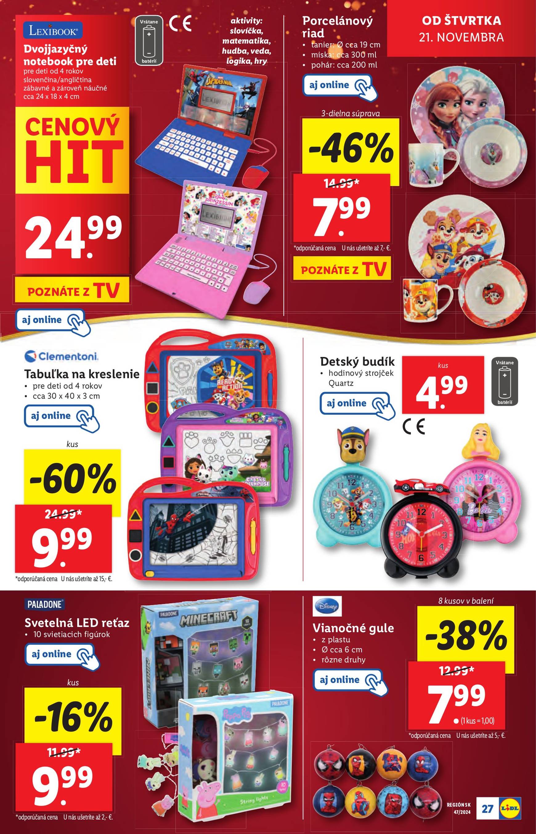 Lidl - Spotrebný tovar leták platný od 18.11. - 24.11. 29