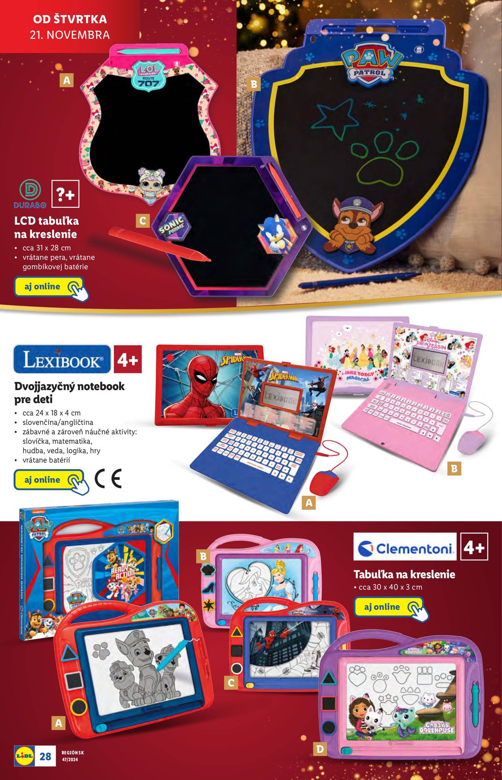 Lidl - Vianoce leták platný od 14.11. - 31.12. 28