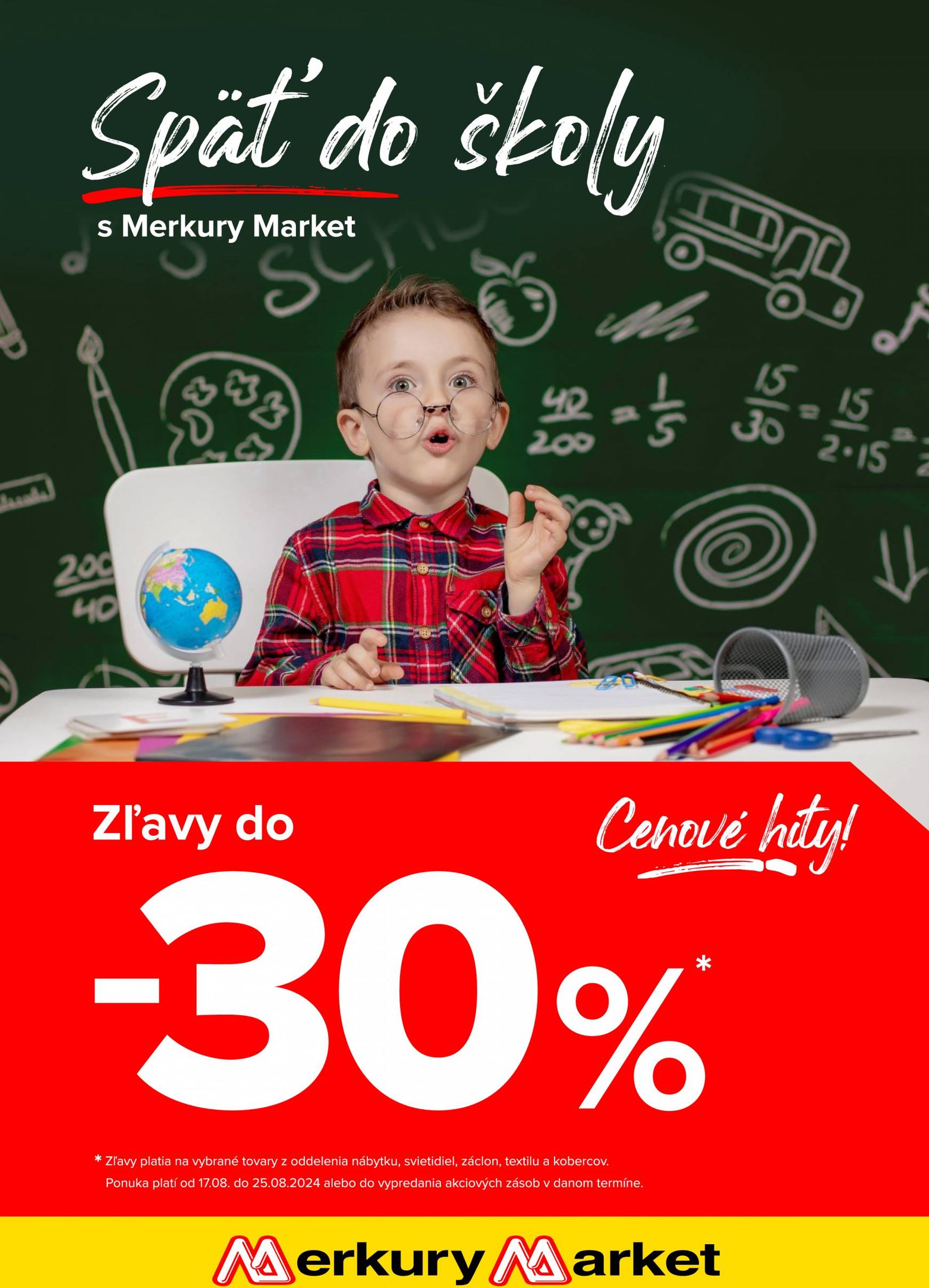 Merkury Market - Späť do školy s Merkury leták platný od 17.08. - 25.08.