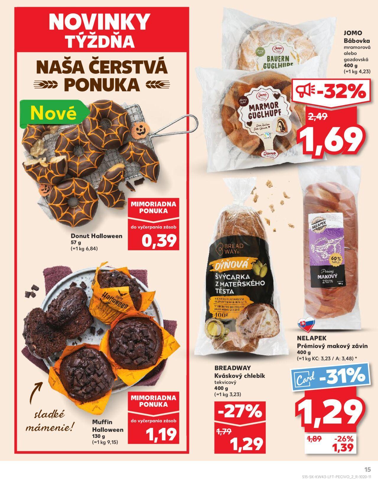 Leták Kaufland Košice-OC Galéria » 24.10.2024 - 30.10.2024 15