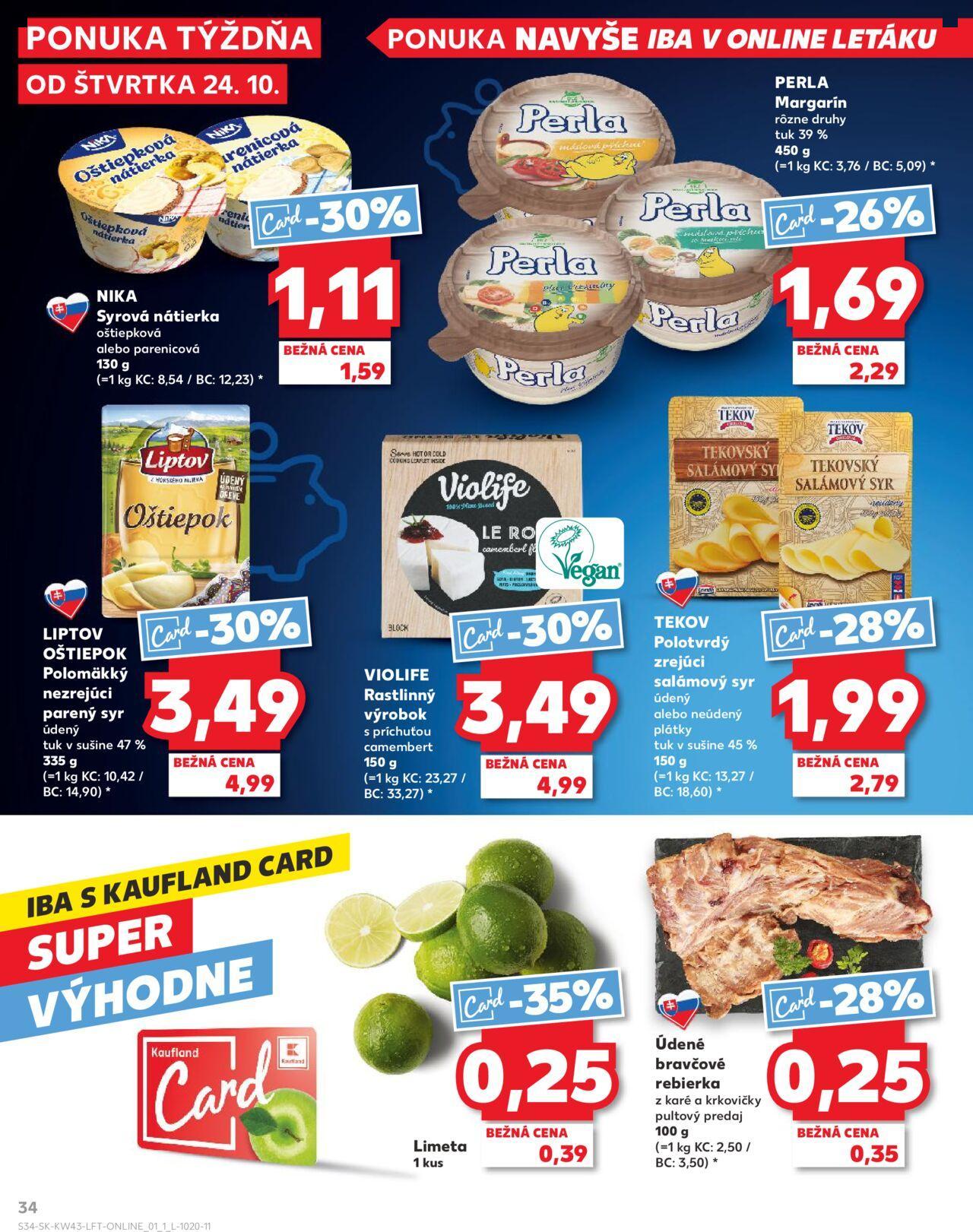 Leták Kaufland Košice-OC Galéria » 24.10.2024 - 30.10.2024 34