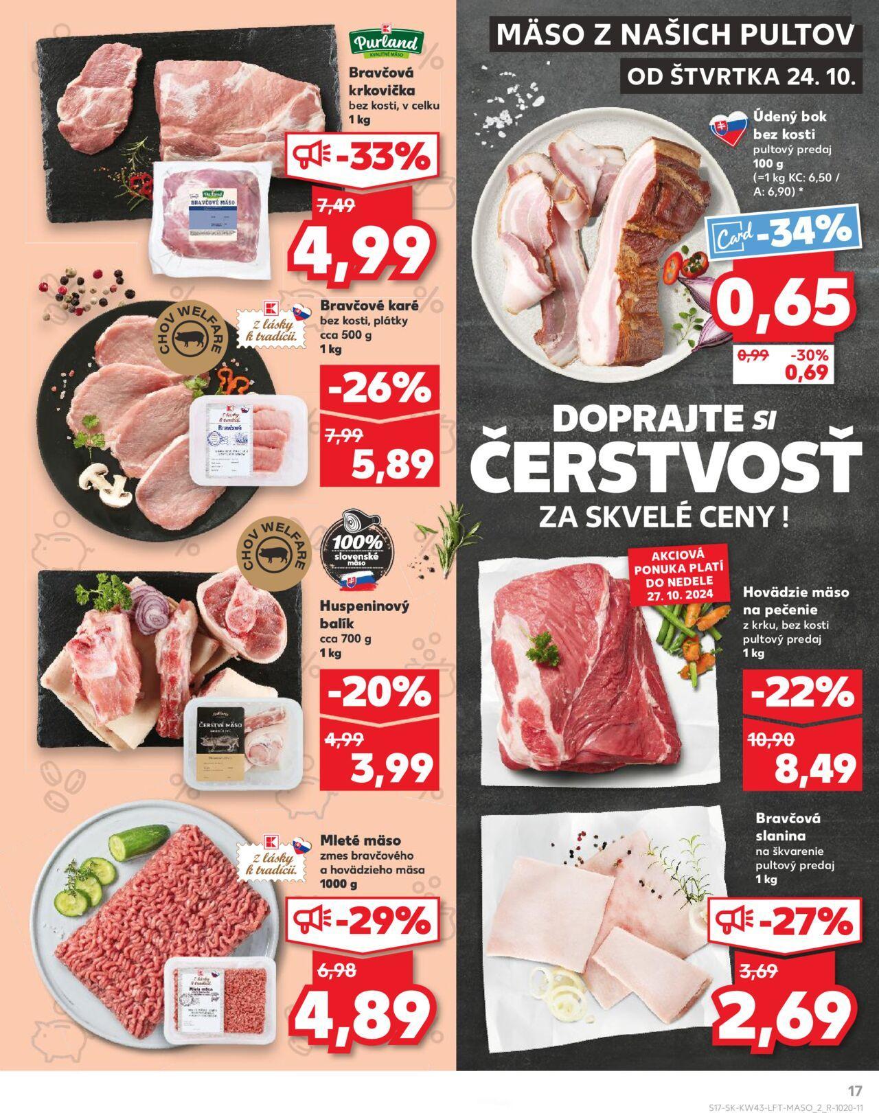 Leták Kaufland Košice-OC Galéria » 24.10.2024 - 30.10.2024 17