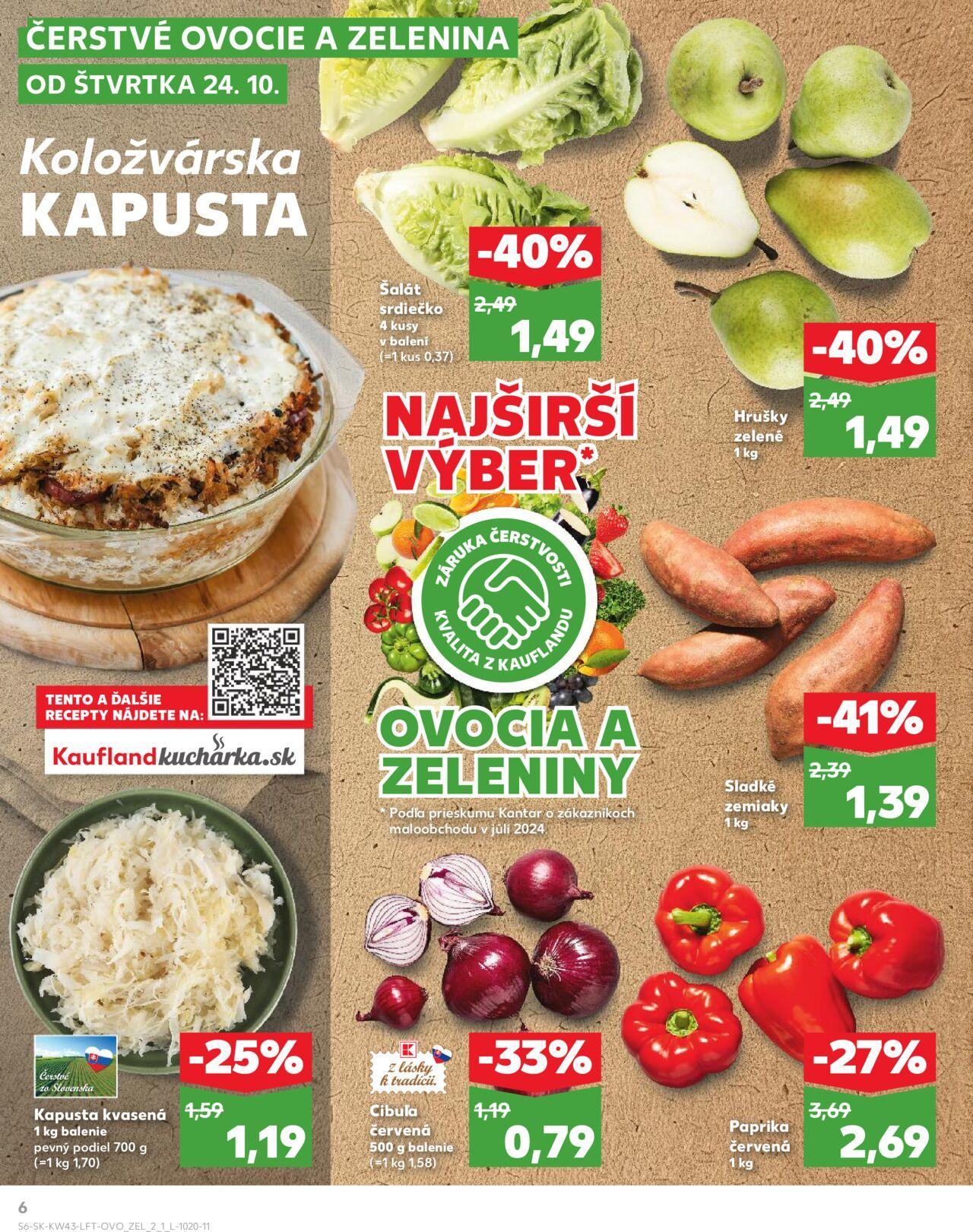 Leták Kaufland Košice-OC Galéria » 24.10.2024 - 30.10.2024 6