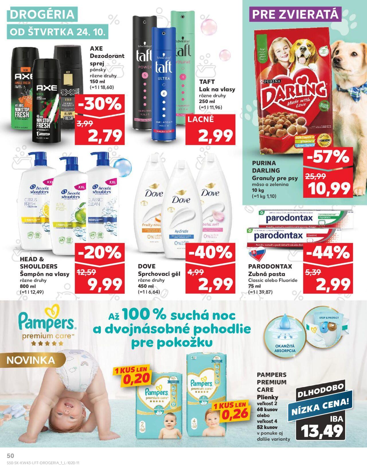 Leták Kaufland Košice-OC Galéria » 24.10.2024 - 30.10.2024 50