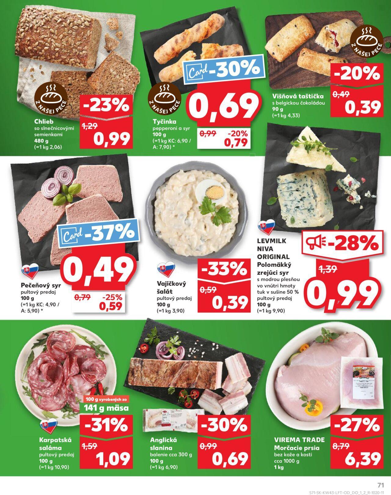 Leták Kaufland Košice-OC Galéria » 24.10.2024 - 30.10.2024 71