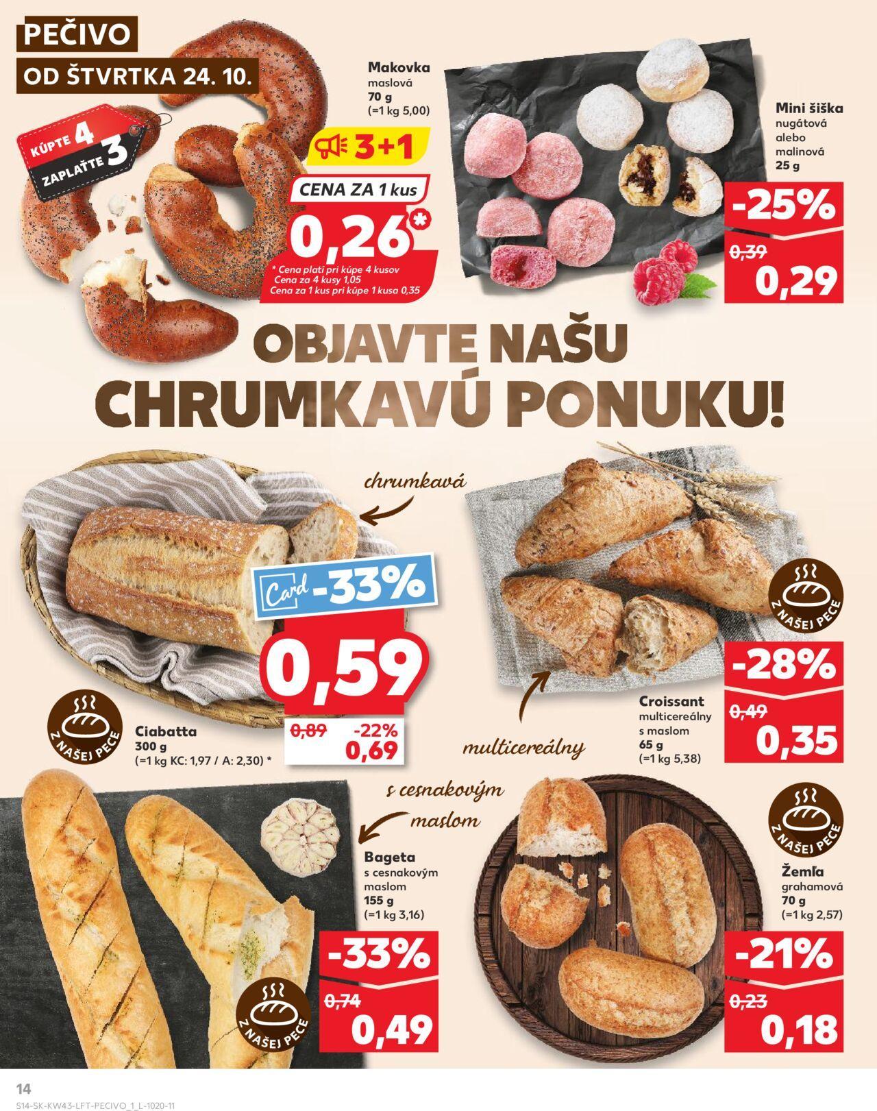 Leták Kaufland Košice-OC Galéria » 24.10.2024 - 30.10.2024 14