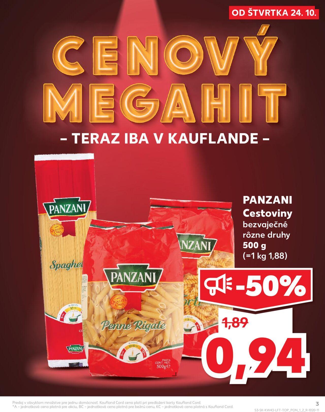 Leták Kaufland Košice-OC Galéria » 24.10.2024 - 30.10.2024 3