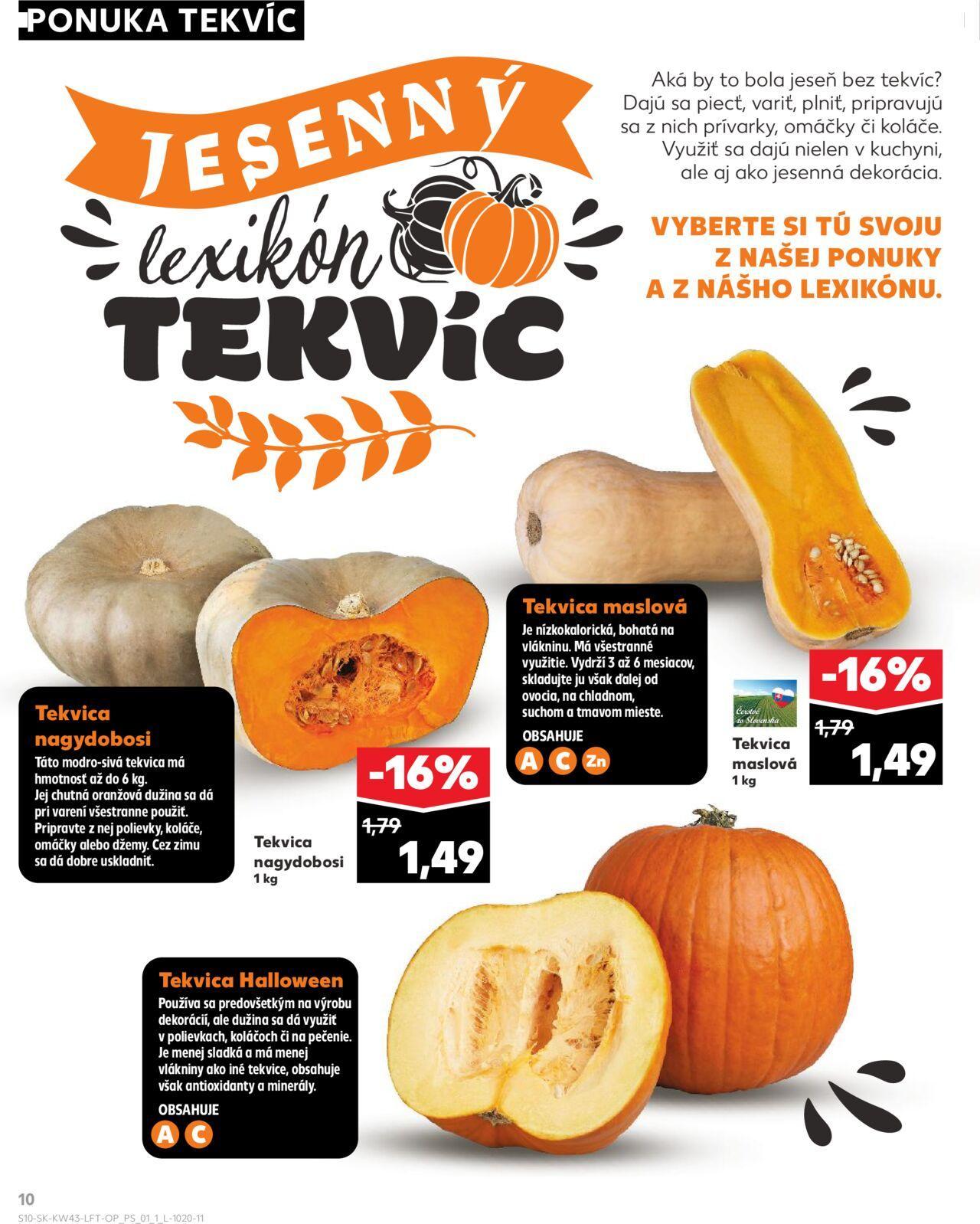 Leták Kaufland Košice-OC Galéria » 24.10.2024 - 30.10.2024 10