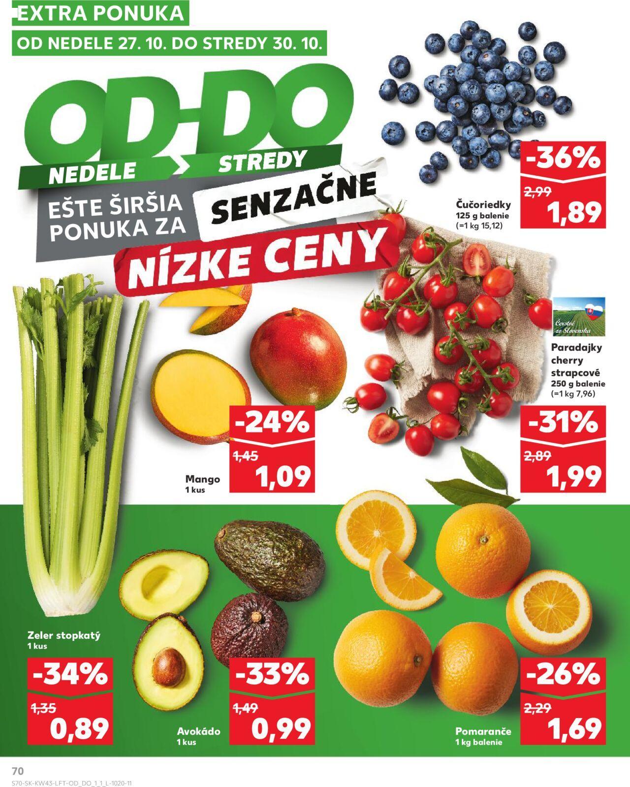 Leták Kaufland Košice-OC Galéria » 24.10.2024 - 30.10.2024 70