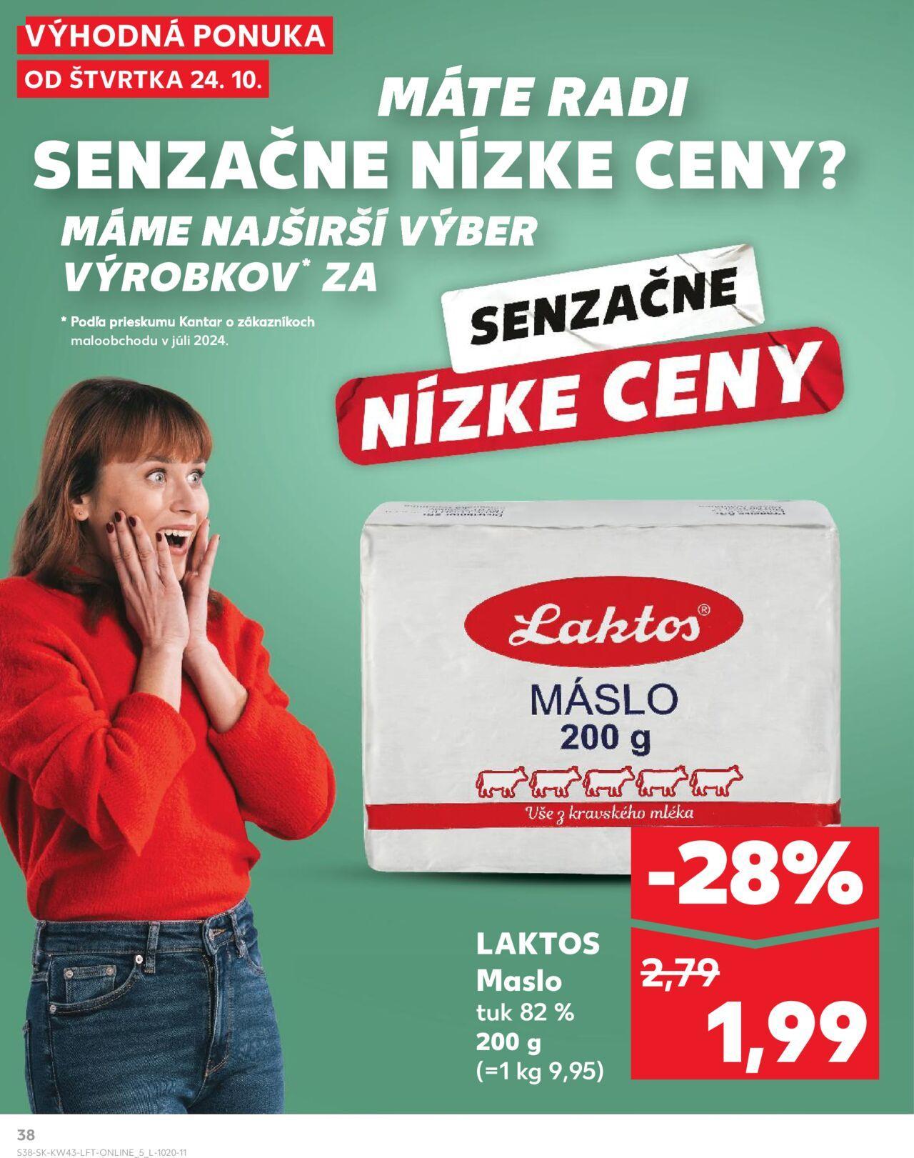 Leták Kaufland Košice-OC Galéria » 24.10.2024 - 30.10.2024 38