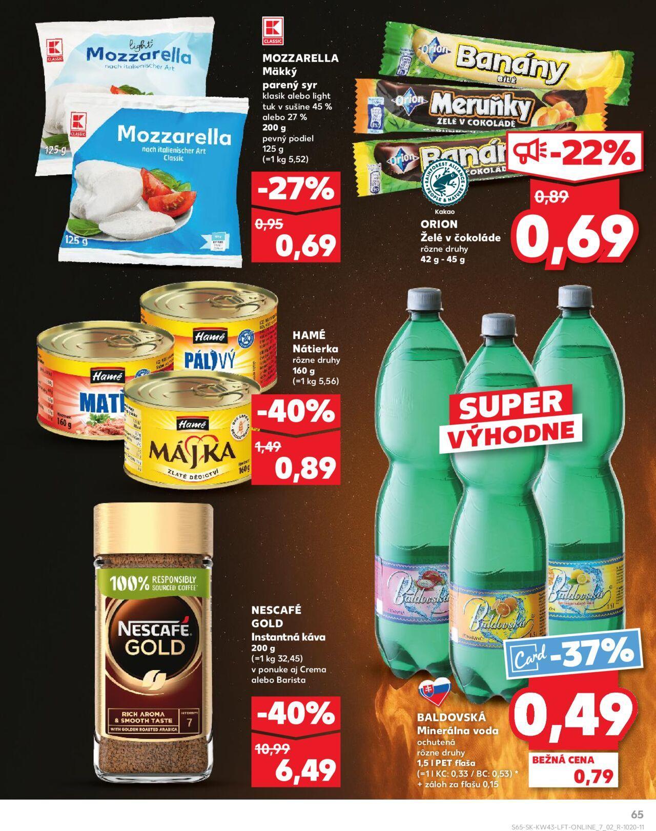 Leták Kaufland Košice-OC Galéria » 24.10.2024 - 30.10.2024 65