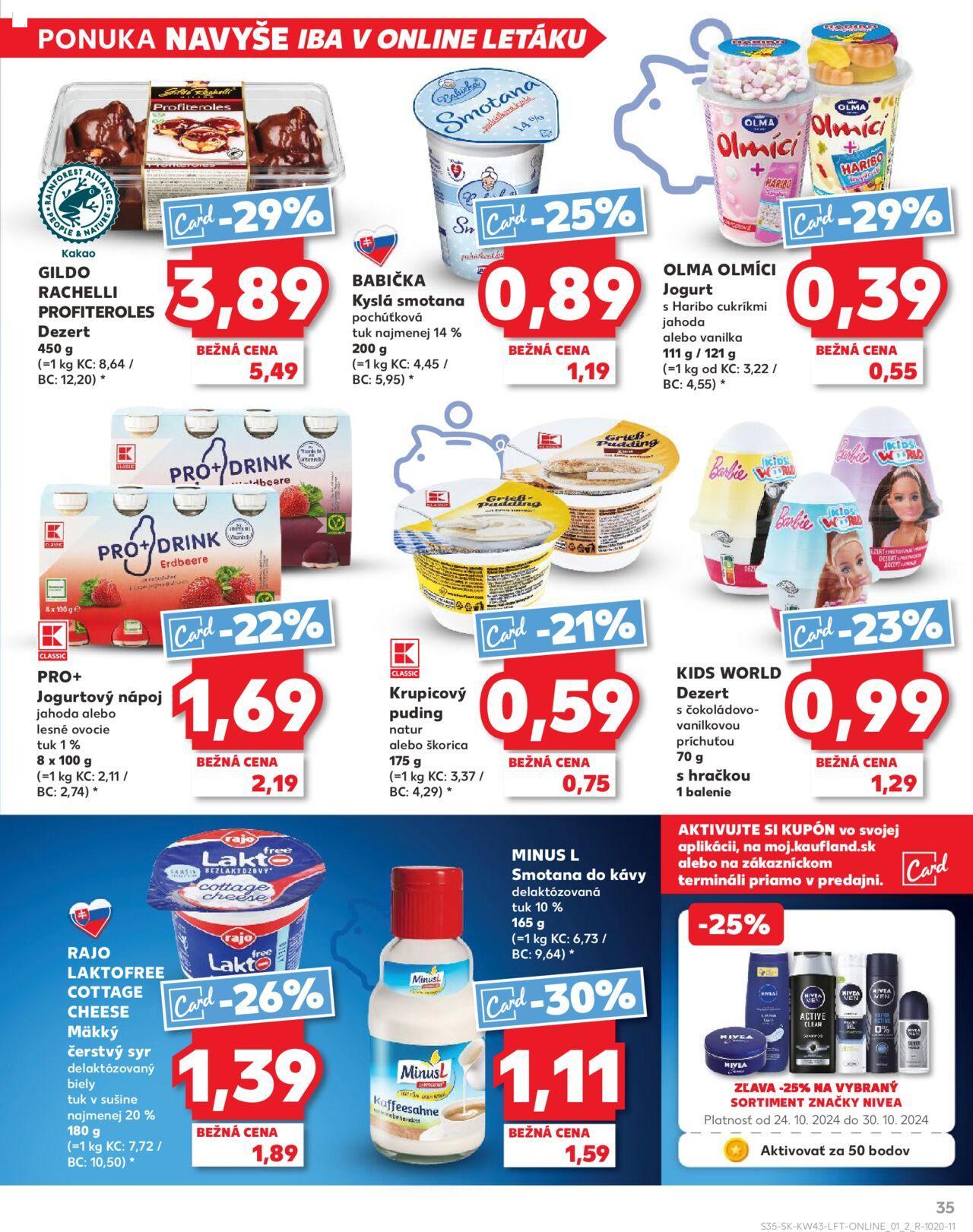 Leták Kaufland Košice-OC Galéria » 24.10.2024 - 30.10.2024 35