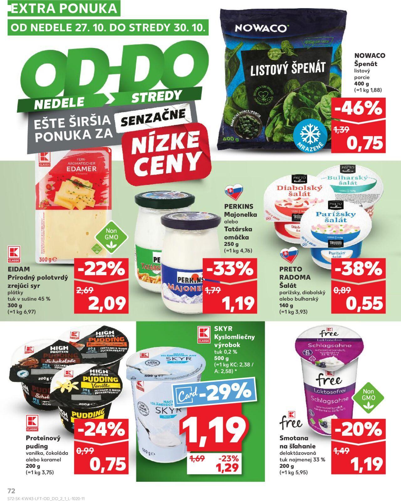 Leták Kaufland Košice-OC Galéria » 24.10.2024 - 30.10.2024 72