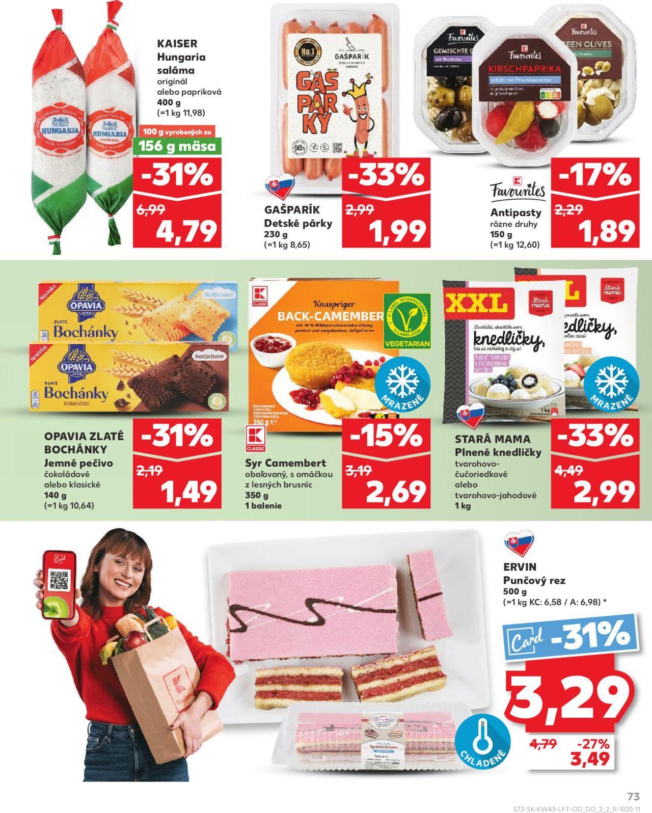 Leták Kaufland Košice-OC Galéria » 24.10.2024 - 30.10.2024 73