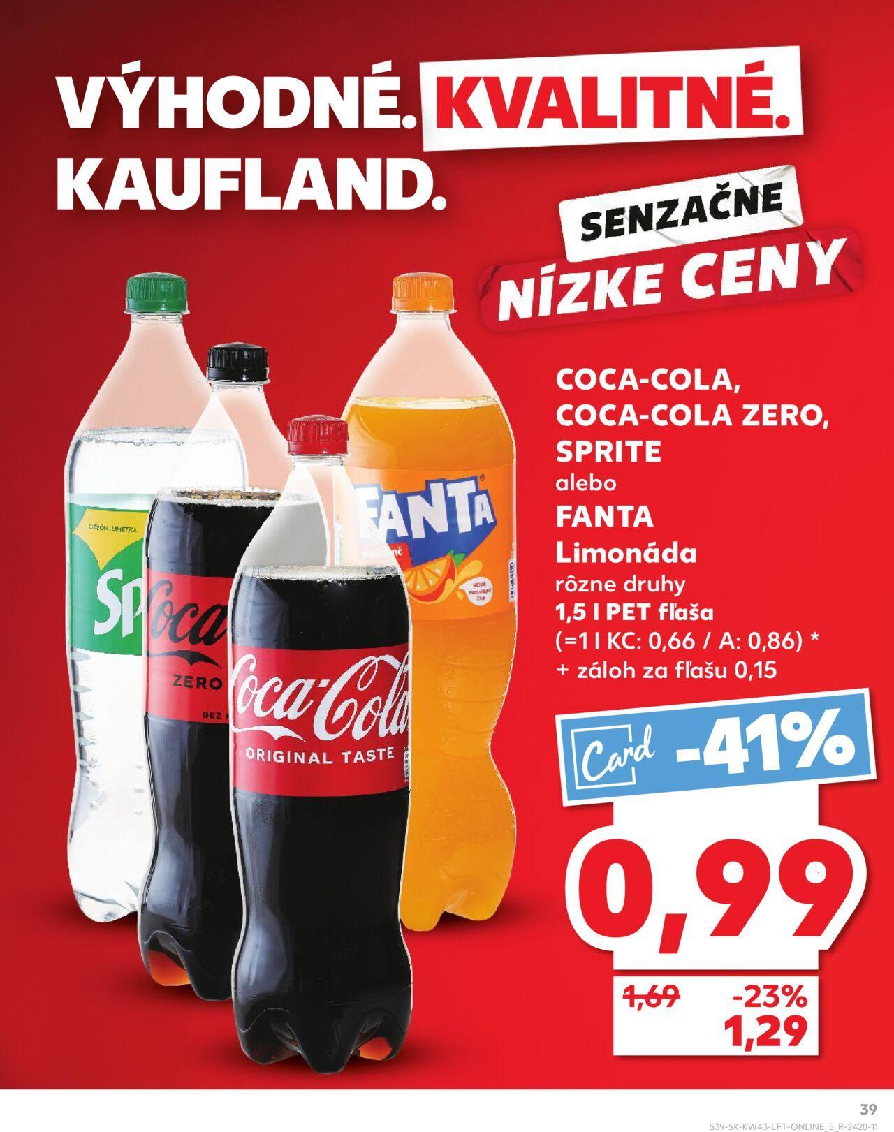 Leták Kaufland Košice-OC Galéria » 24.10.2024 - 30.10.2024 39