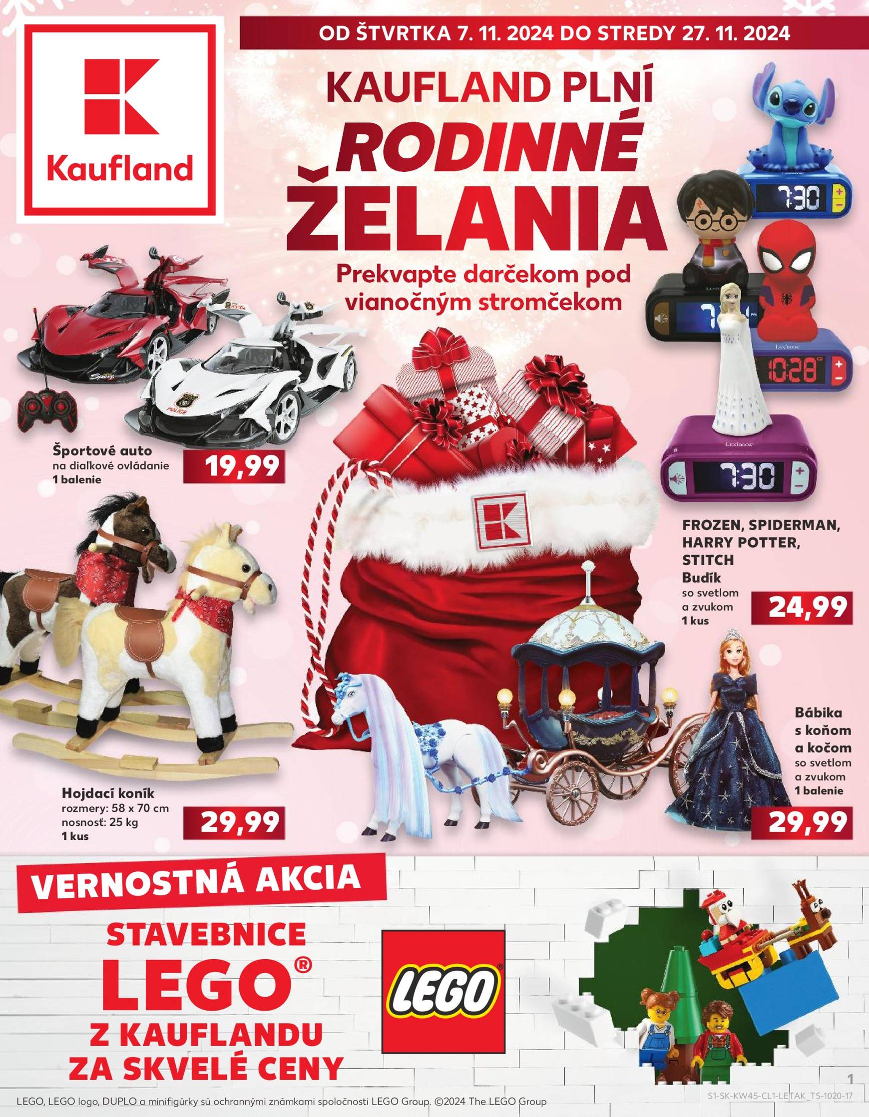 Kaufland - Darčeky leták platný od 07.11. - 27.11.