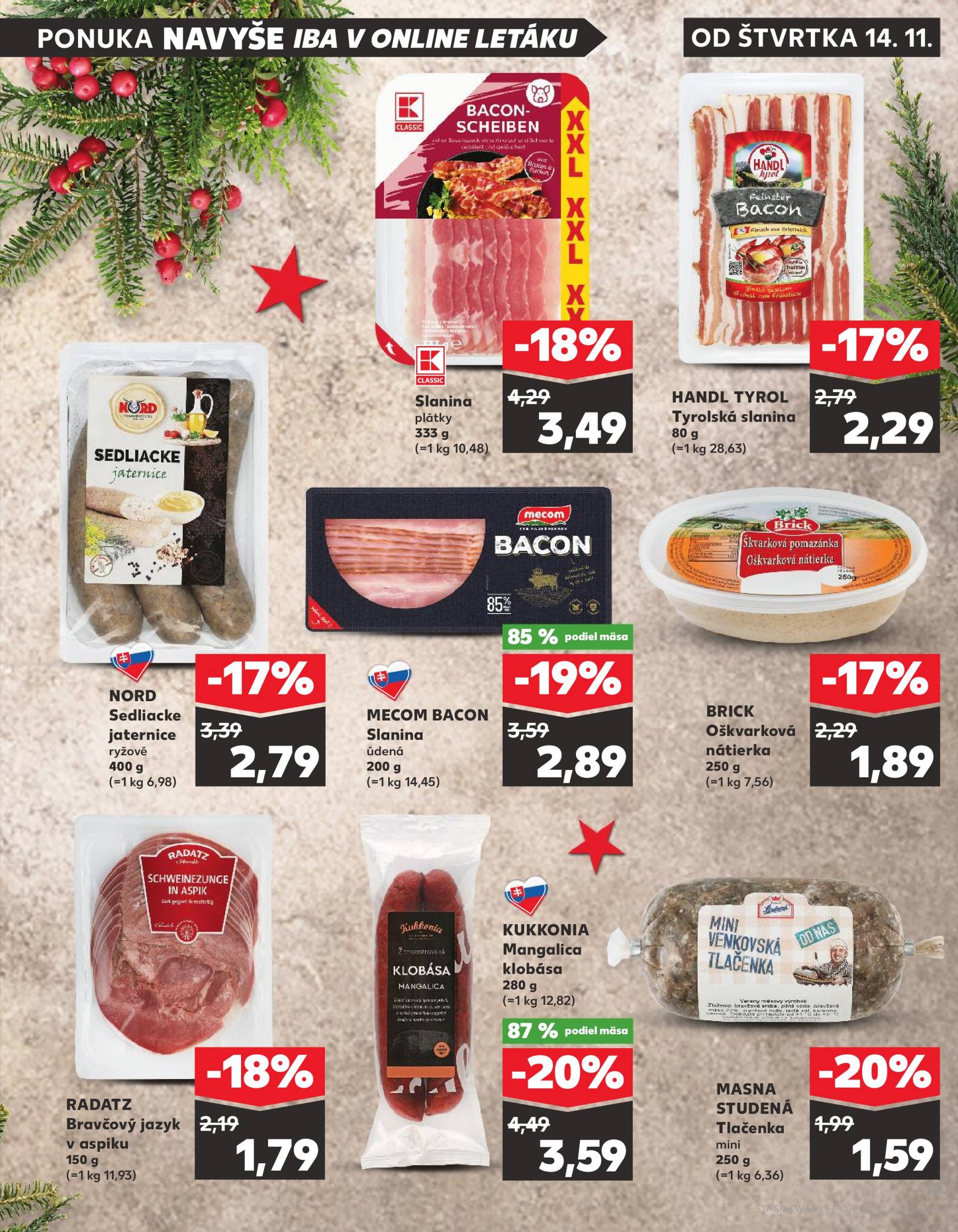 Kaufland leták platný od 14.11. - 20.11. 17