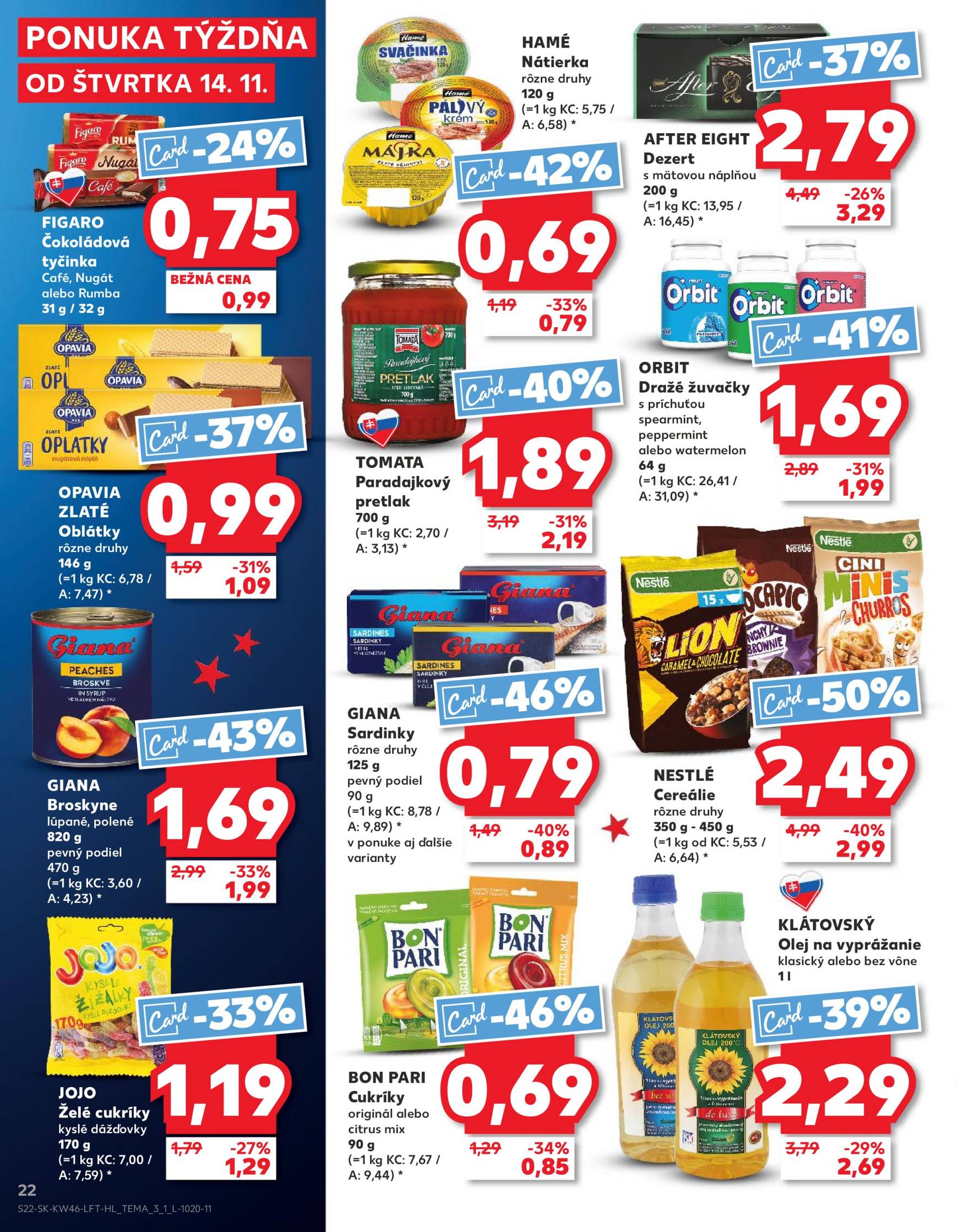 Kaufland leták platný od 14.11. - 20.11. 22