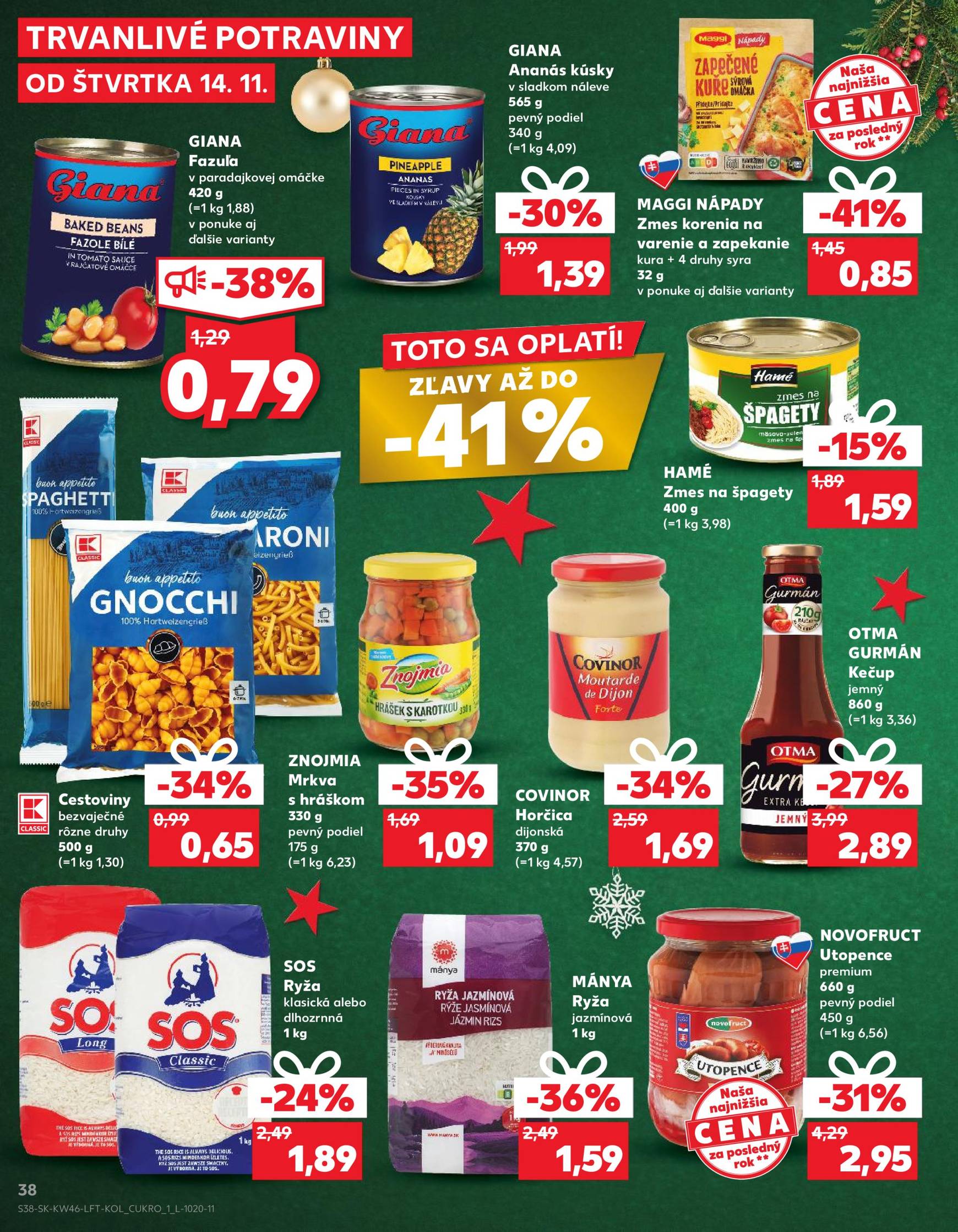 Kaufland leták platný od 14.11. - 20.11. 38