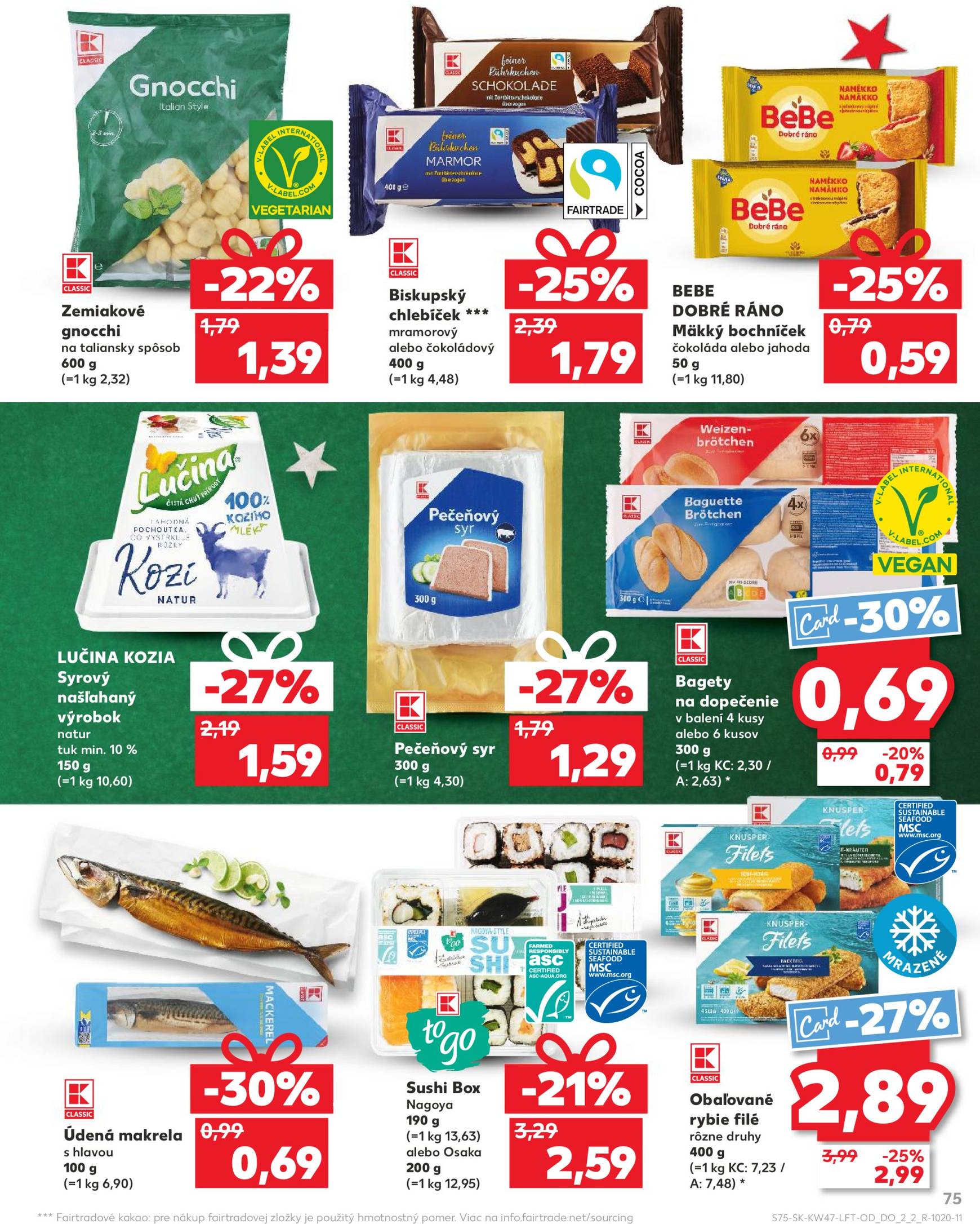 Kaufland leták platný od 21.11. - 27.11. 75