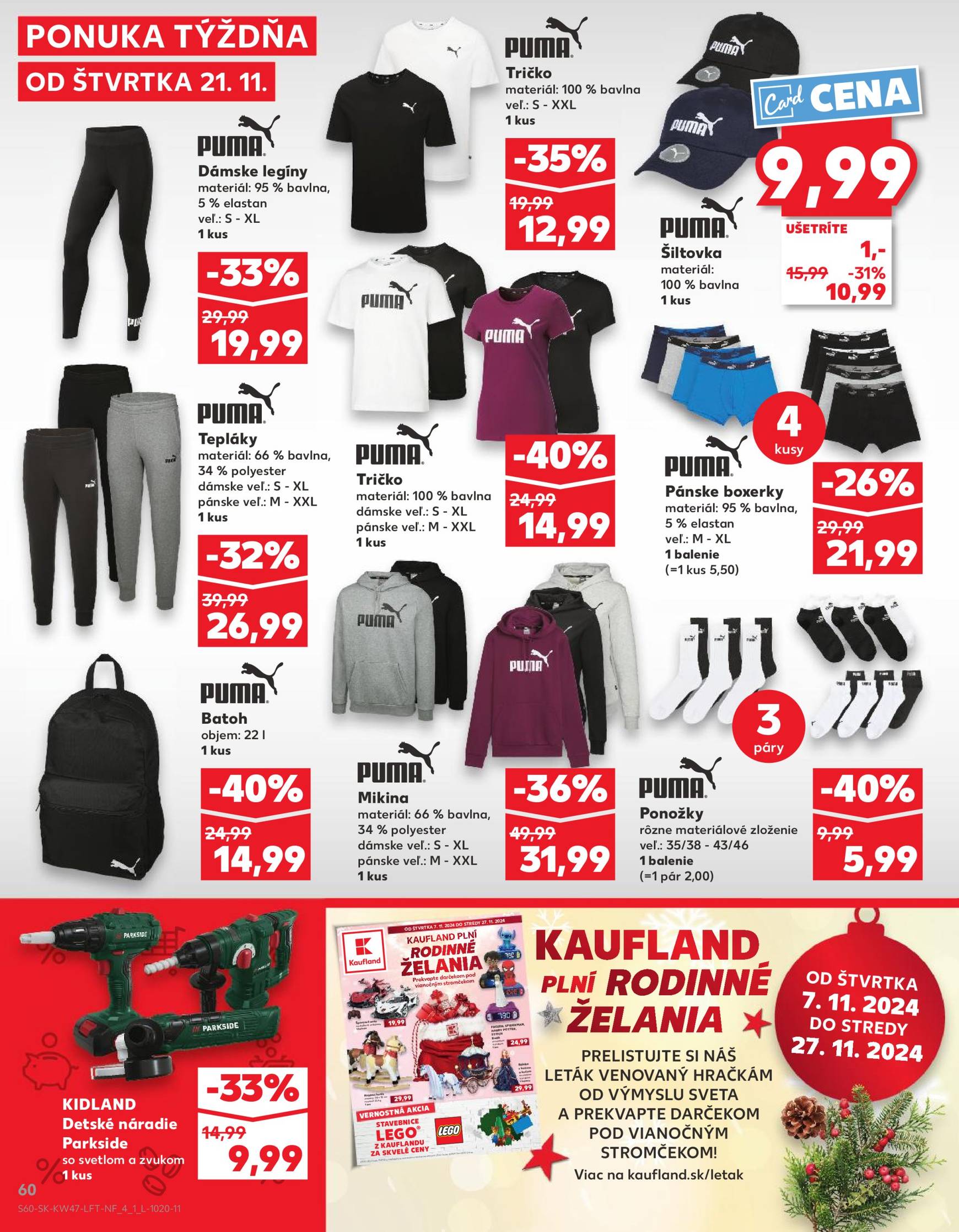 Kaufland leták platný od 21.11. - 27.11. 60