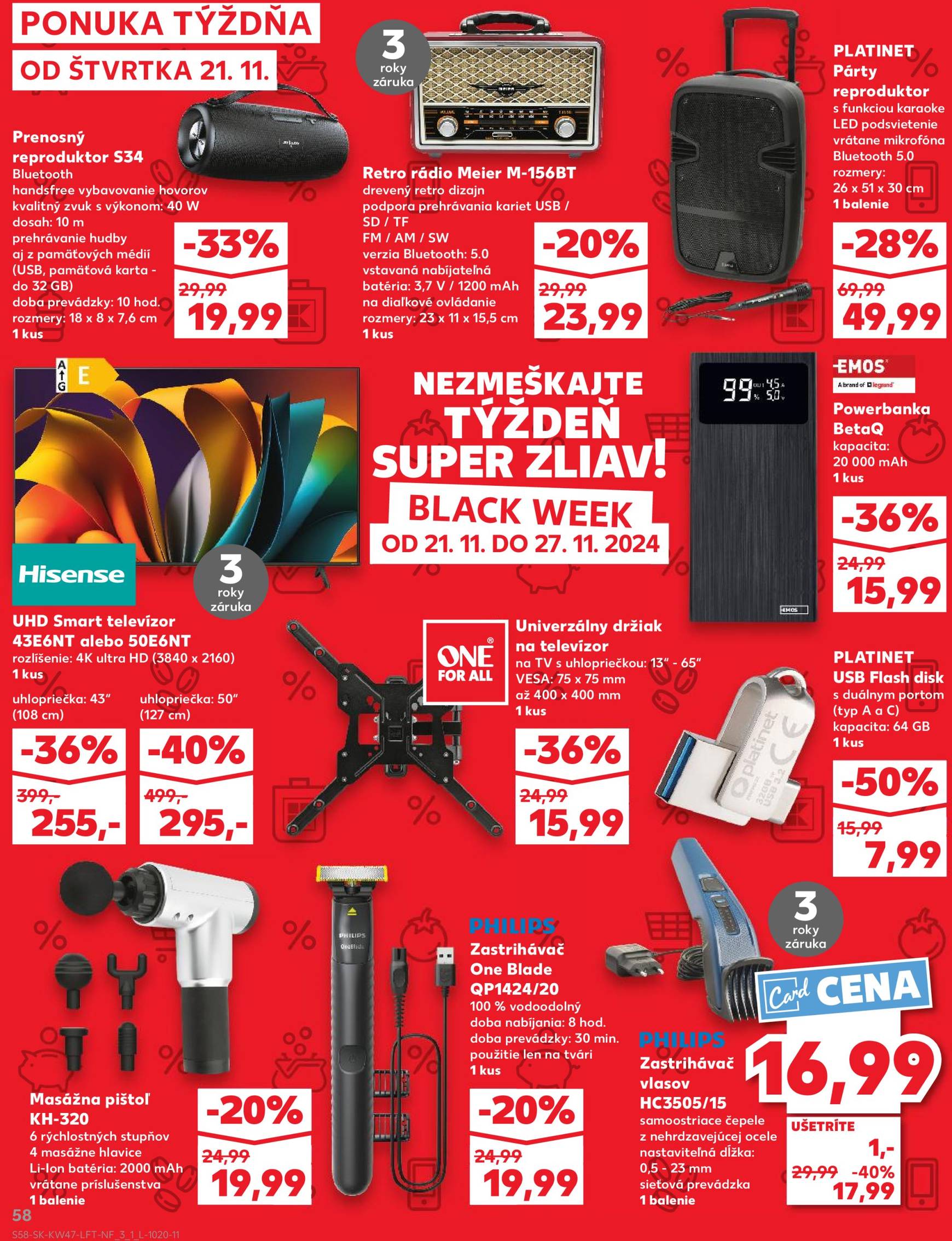 Kaufland leták platný od 21.11. - 27.11. 58