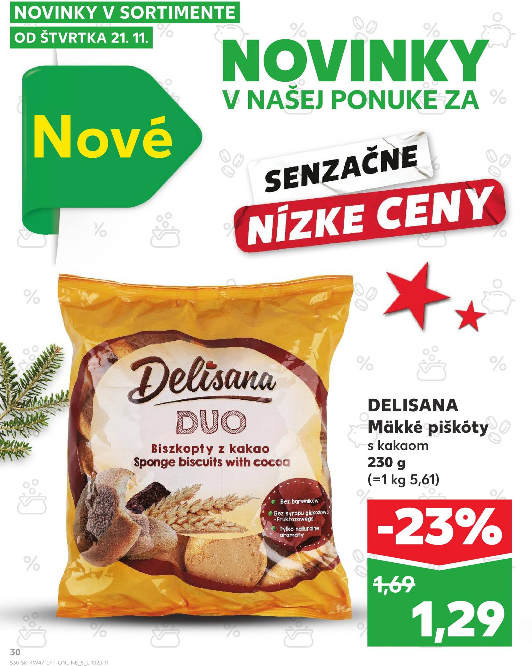 Kaufland leták platný od 21.11. - 27.11. 30