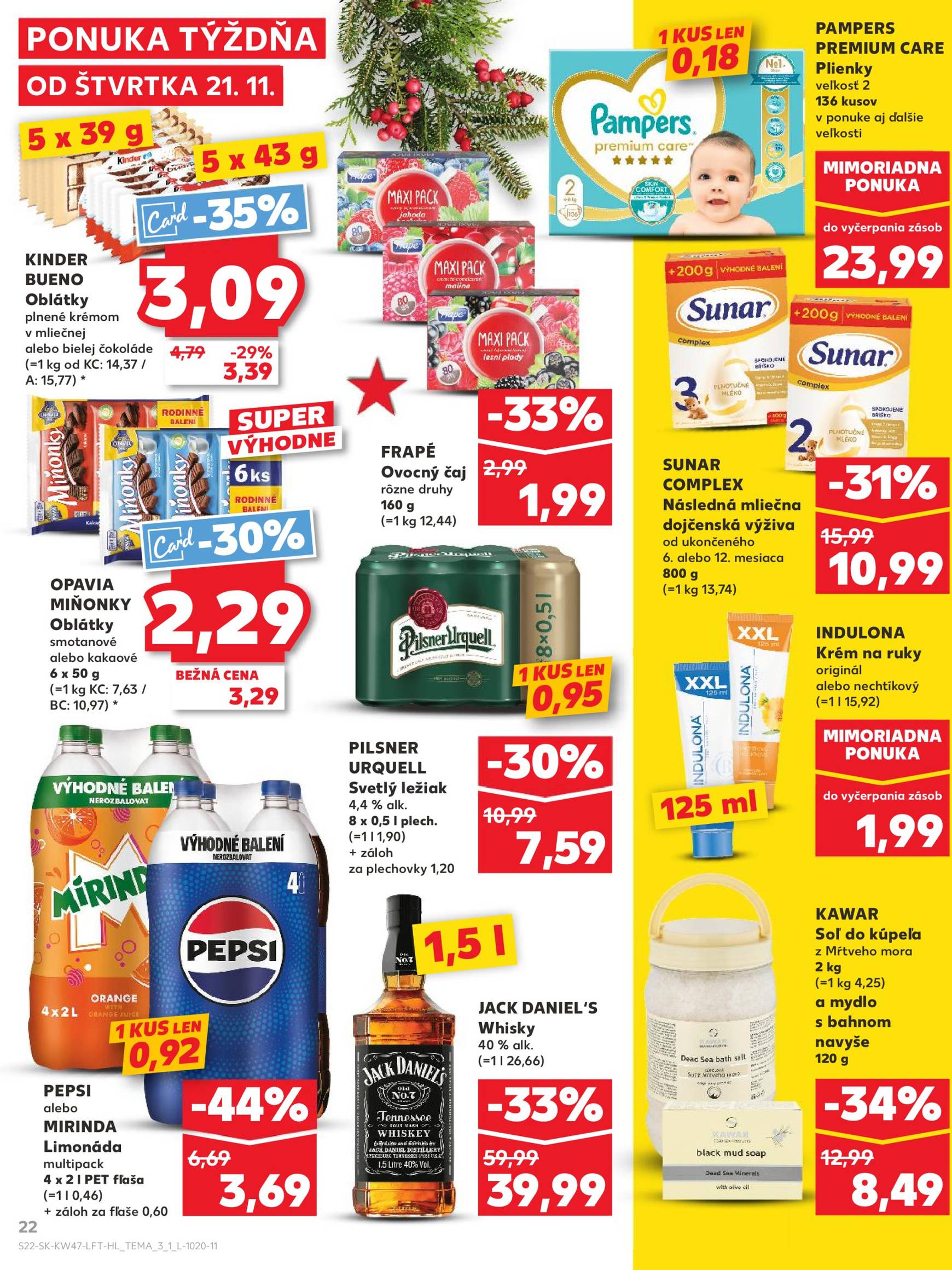 Kaufland leták platný od 21.11. - 27.11. 22