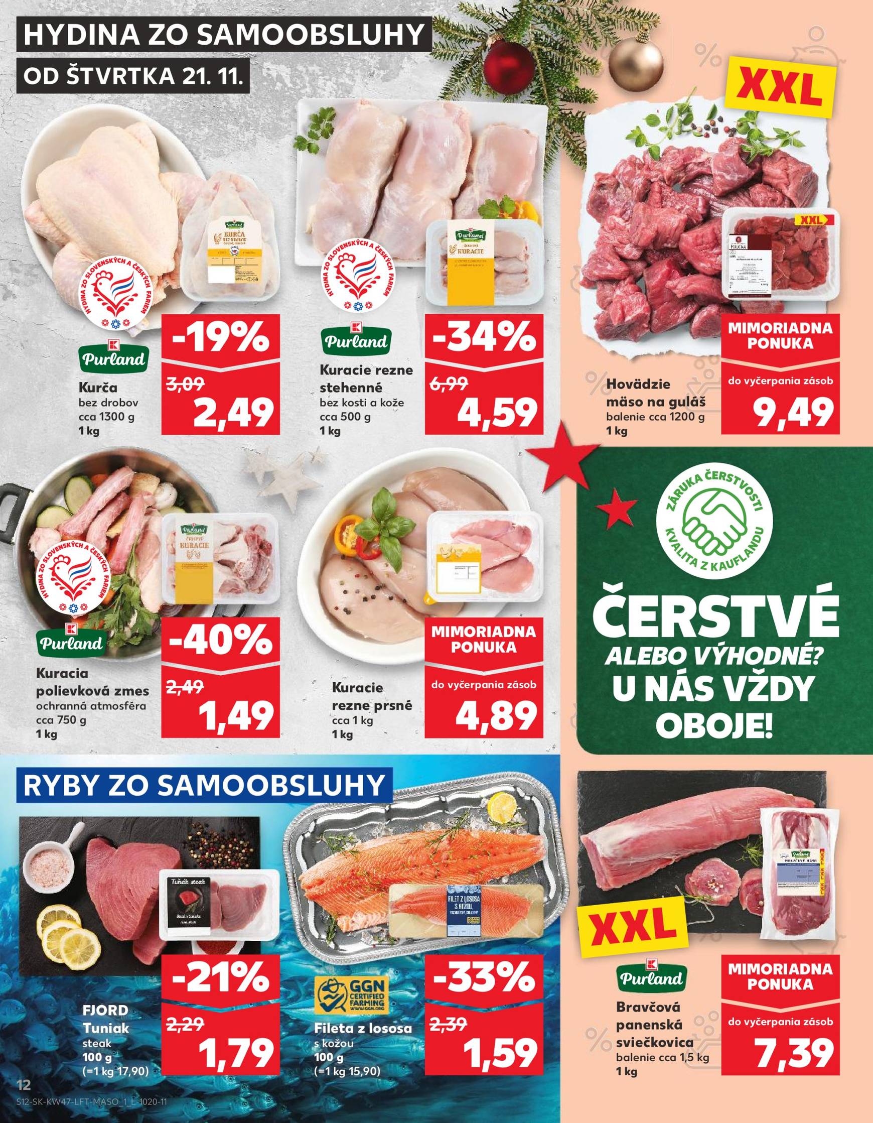 Kaufland leták platný od 21.11. - 27.11. 12