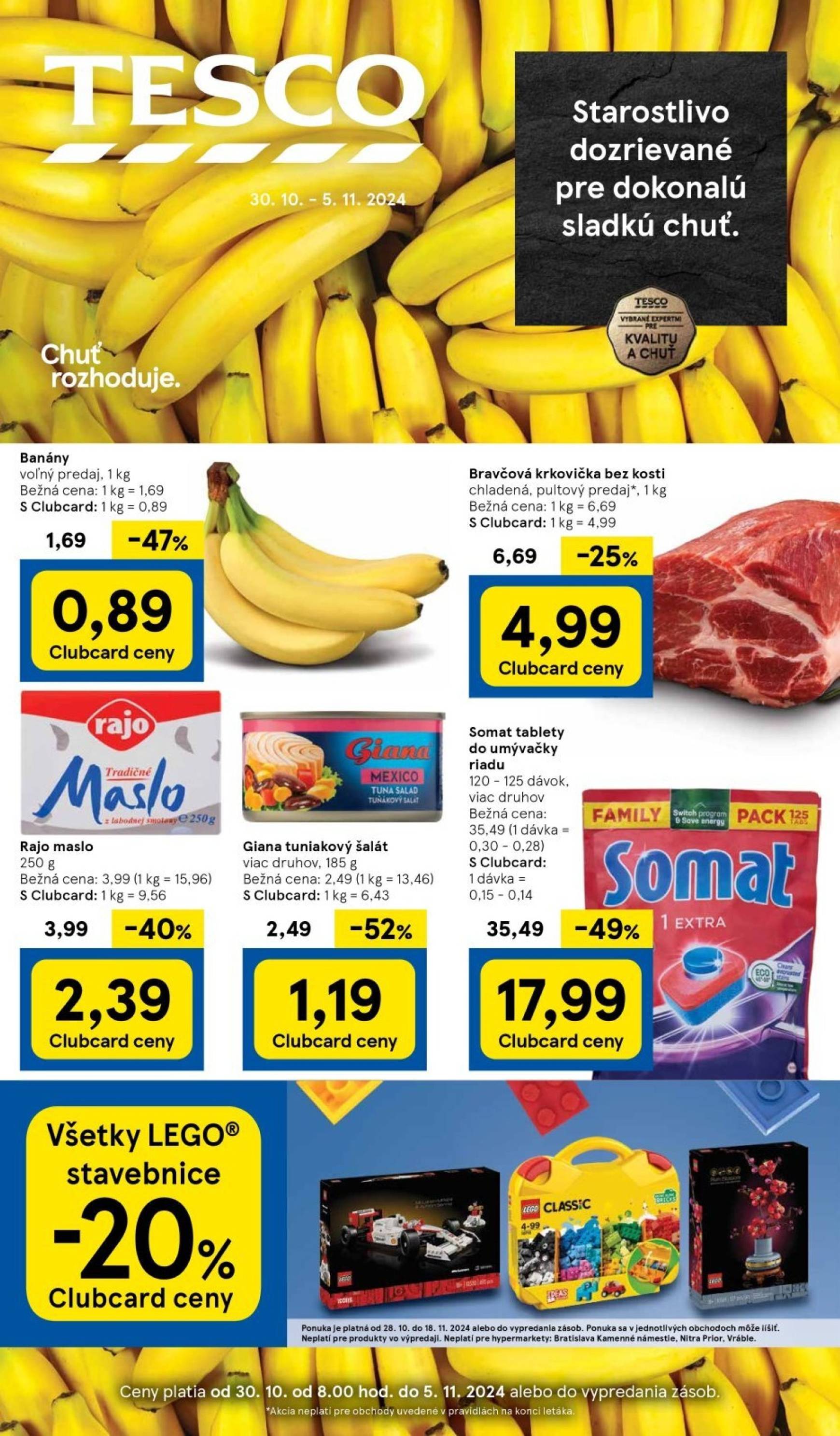 Tesco leták platný od 30.10. - 05.11.