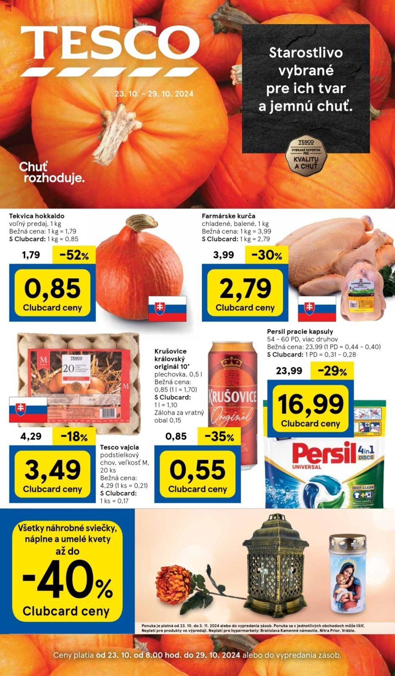 Tesco Extra - leták 23.10.2024 - 29.10.2024